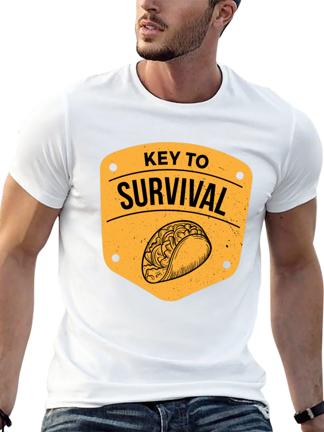 Taco Key to Survival Graphic T-Shirt