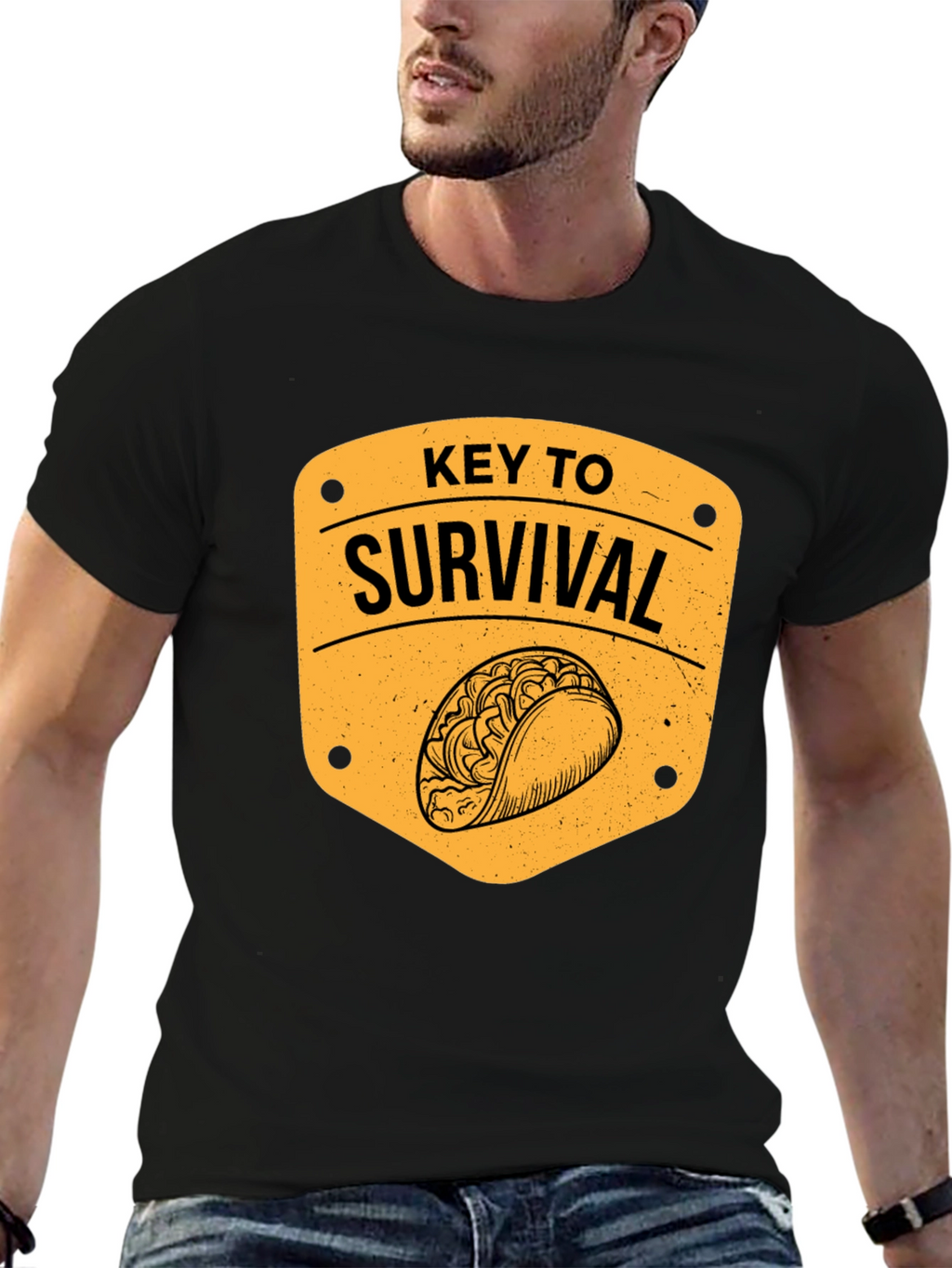 Taco Key to Survival Graphic T-Shirt