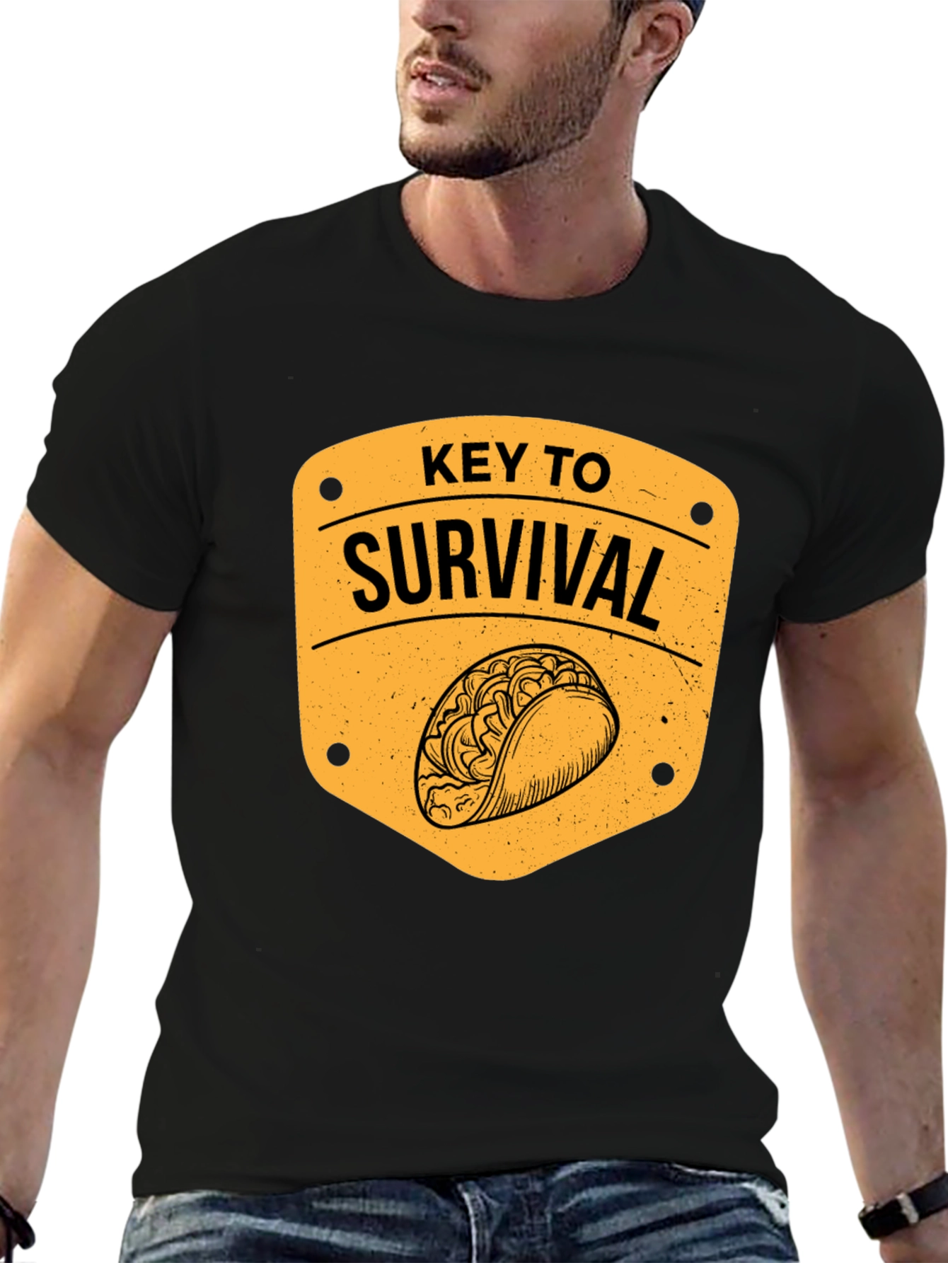 Taco Key to Survival Graphic T-Shirt