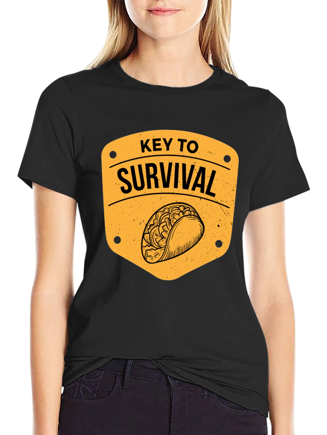 Taco Key to Survival Graphic T-Shirt