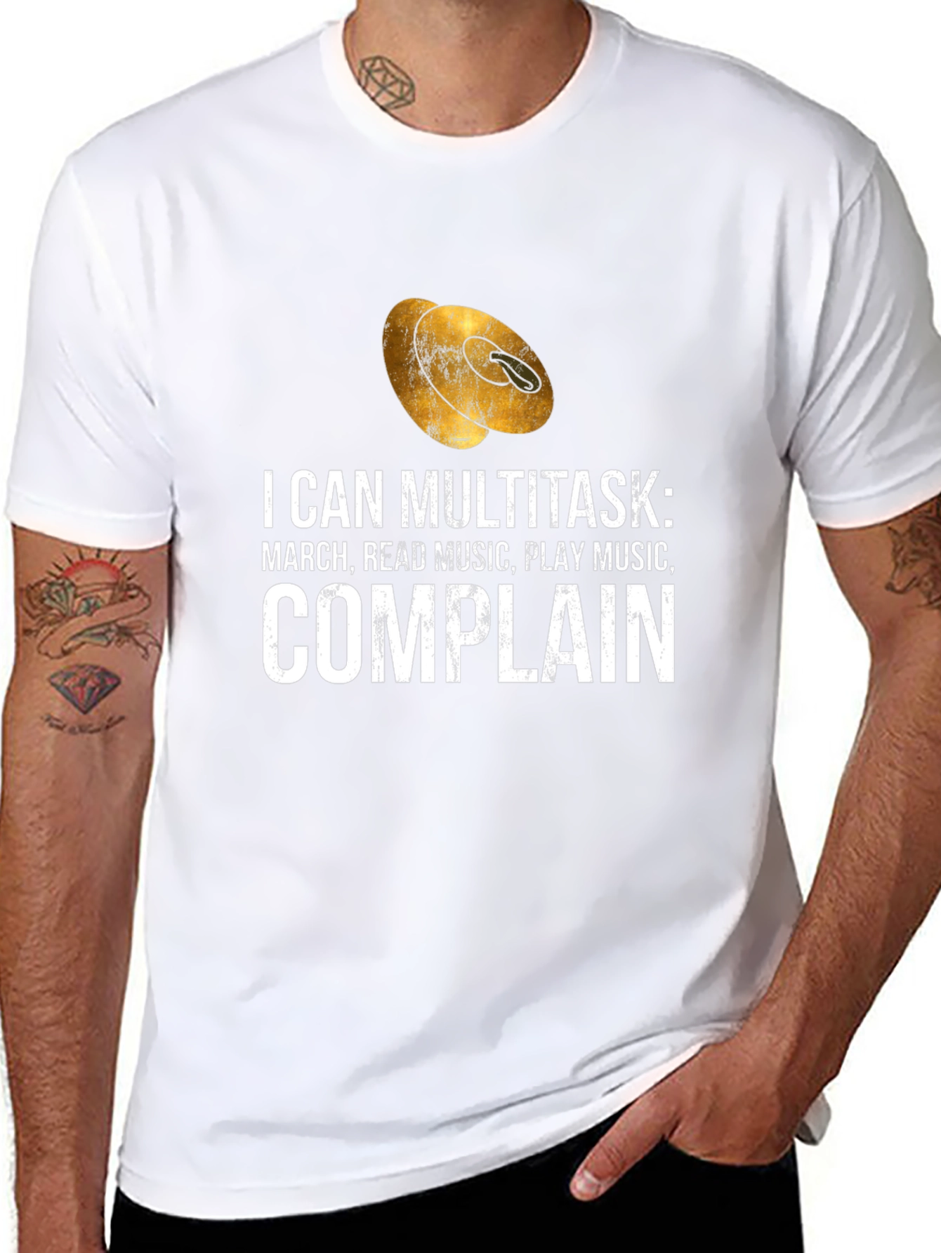 Multitasker Marching Band T-Shirt: Music Read Music Complain