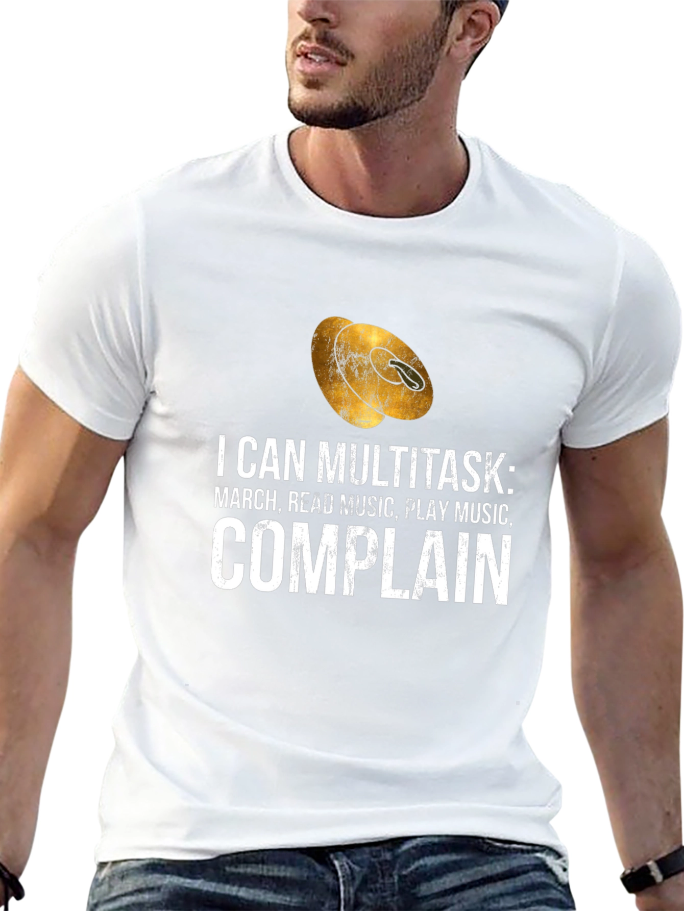 Multitasker Marching Band T-Shirt: Music Read Music Complain