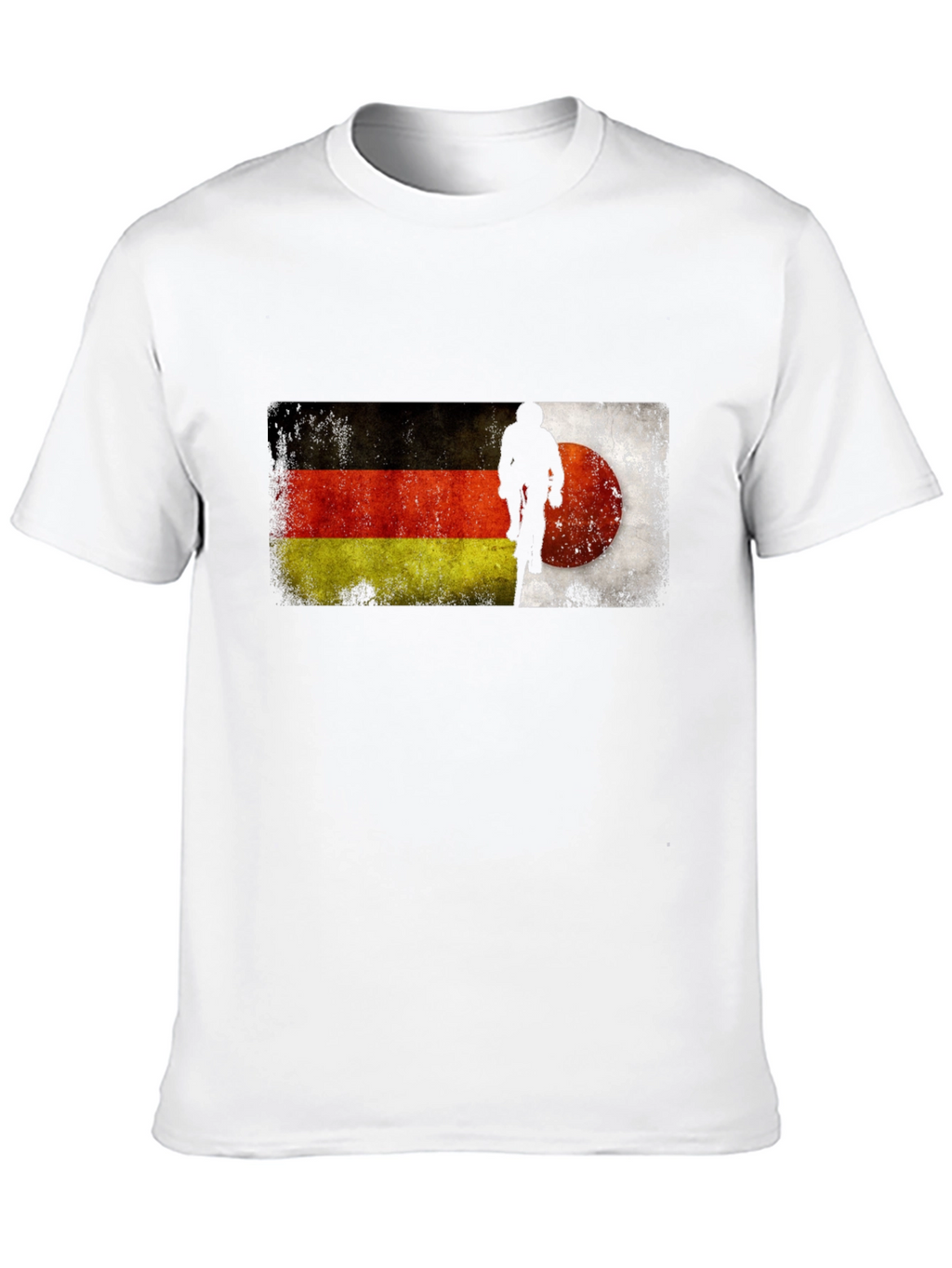 German Flag Mountain Biker Graphic T-Shirt