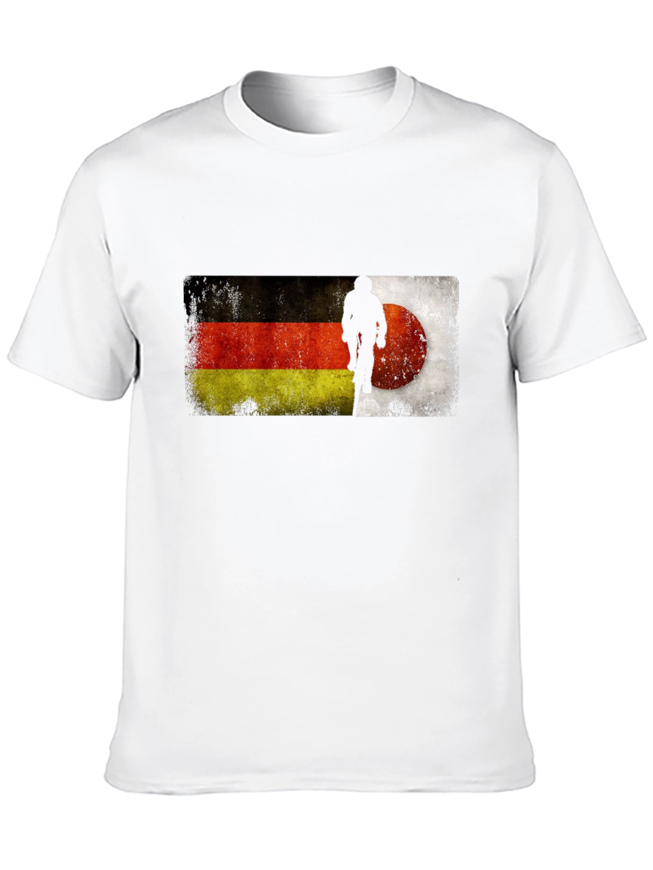 German Flag Mountain Biker Graphic T-Shirt