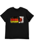 German Flag Mountain Biker Graphic T-Shirt