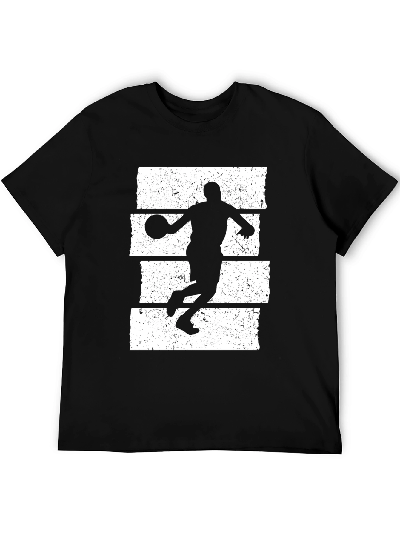 Basketball Player Graphic T-Shirt - Black