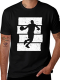 Basketball Player Graphic T-Shirt - Black