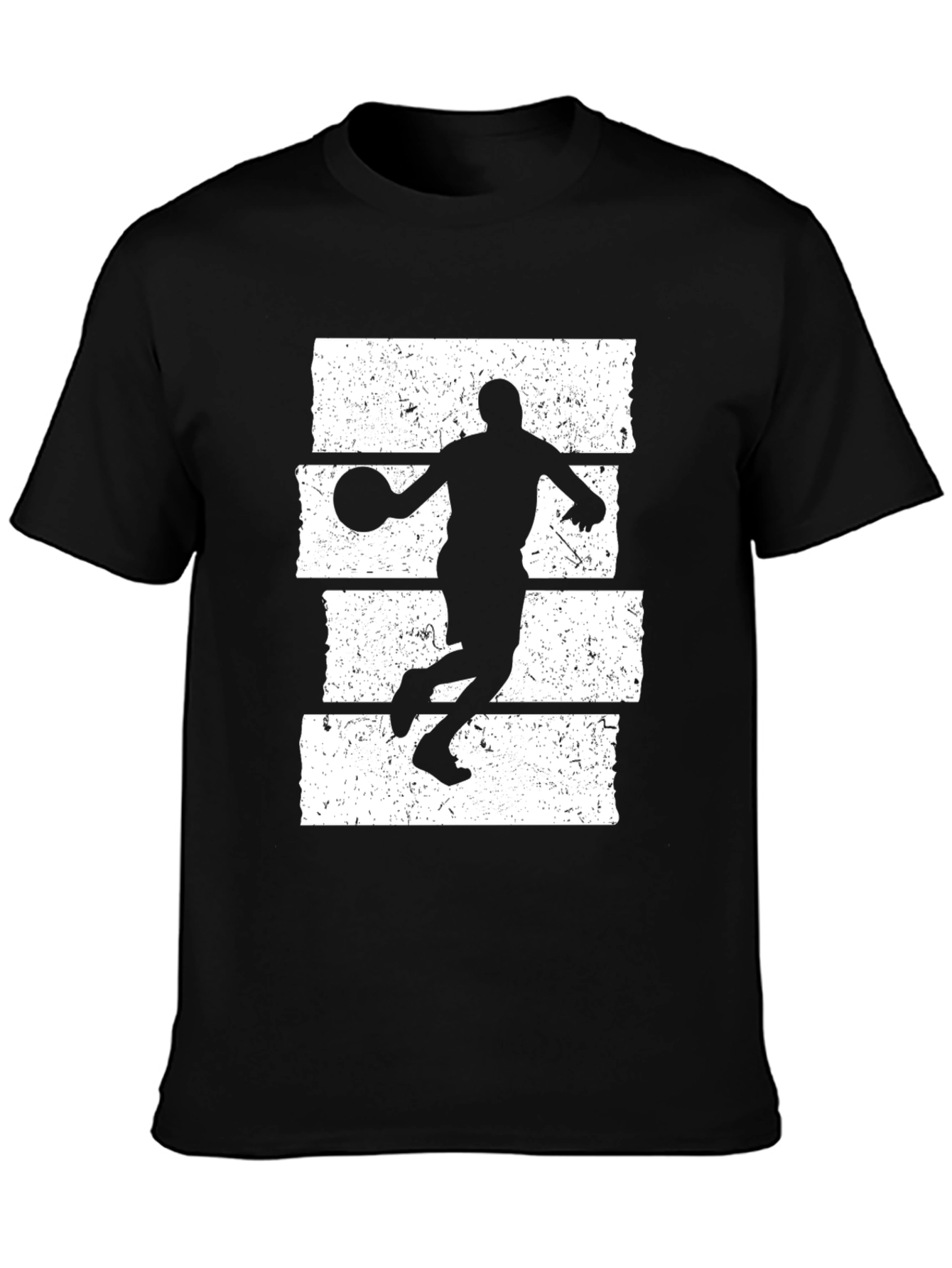 Basketball Player Graphic T-Shirt - Black