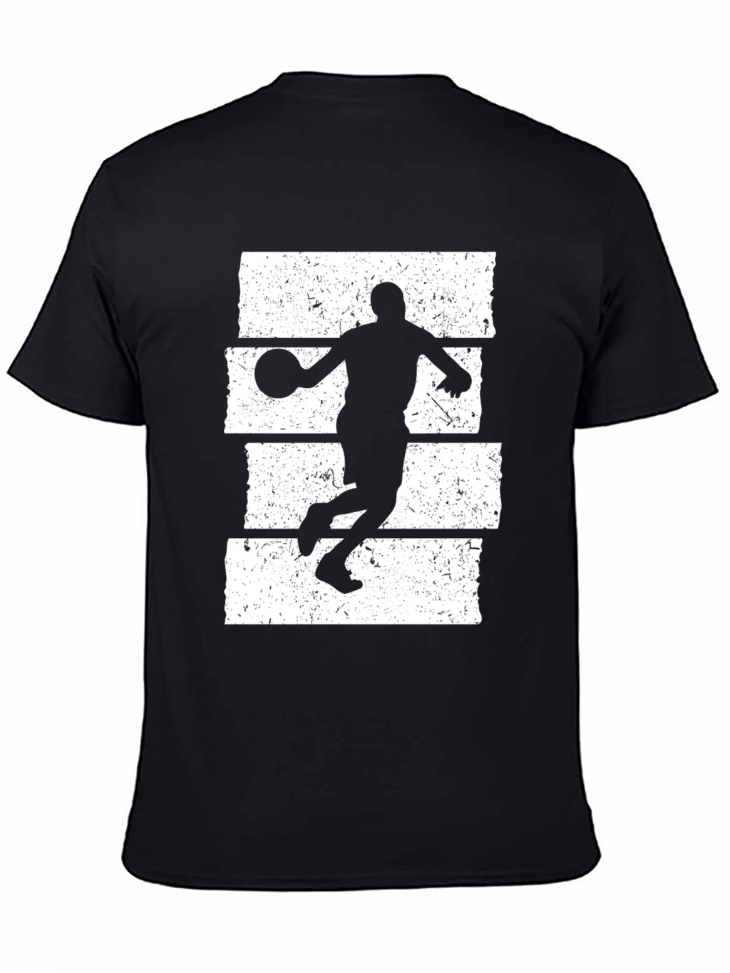 Basketball Player Graphic T-Shirt - Black
