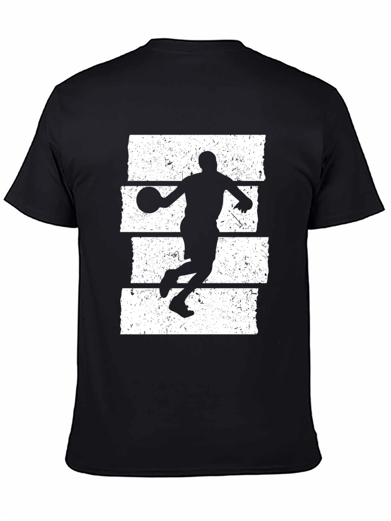 Basketball Player Graphic T-Shirt - Black