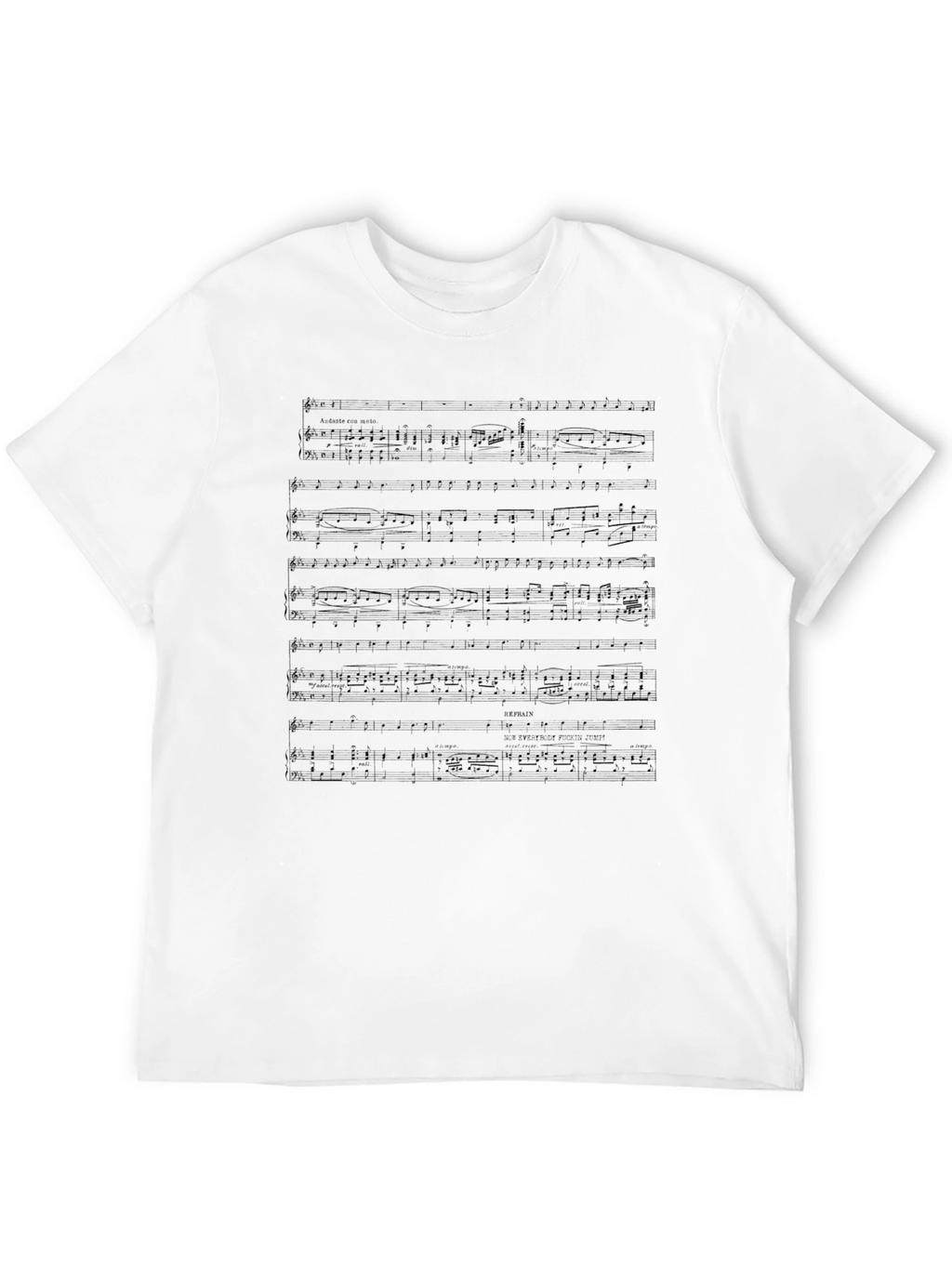 Musical Sheet Pattern T-Shirt