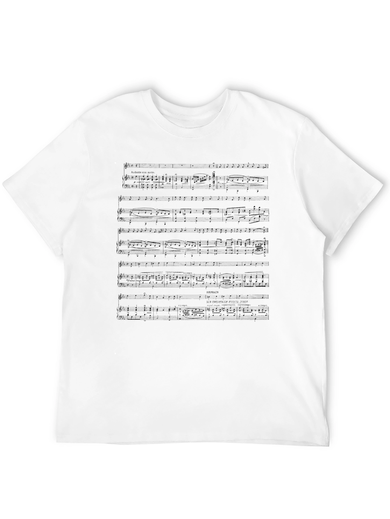 Musical Sheet Pattern T-Shirt