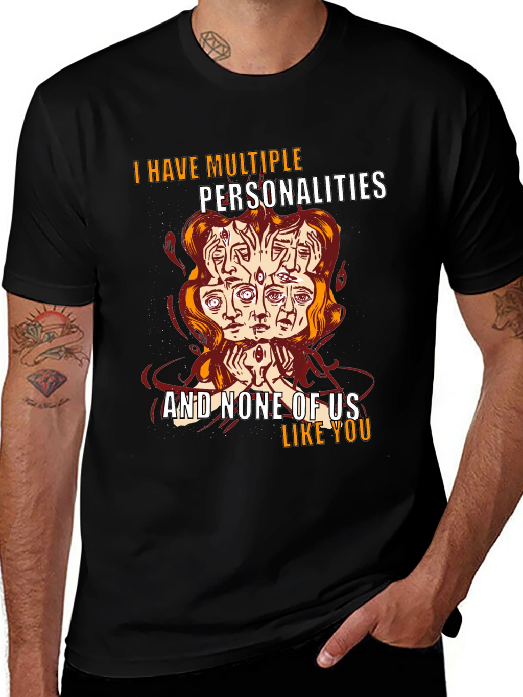 Multiple Personalities Graphic T-Shirt