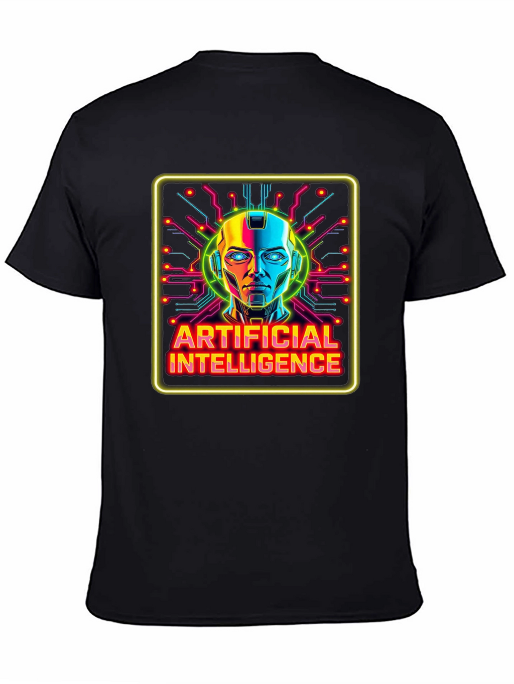 Artificial Intelligence Graphic Tee - Futuristic Robot Design