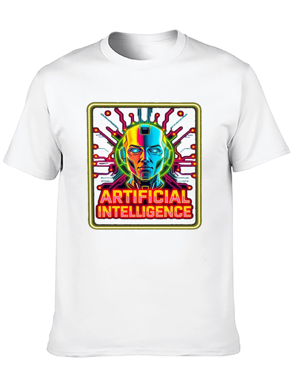 Artificial Intelligence Graphic Tee - Futuristic Robot Design