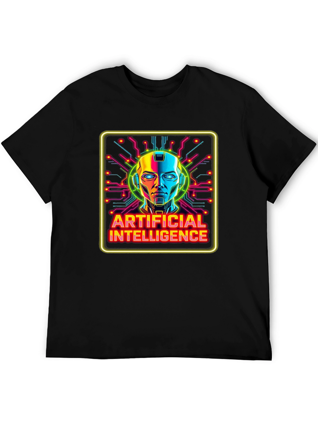 Artificial Intelligence Graphic Tee - Futuristic Robot Design