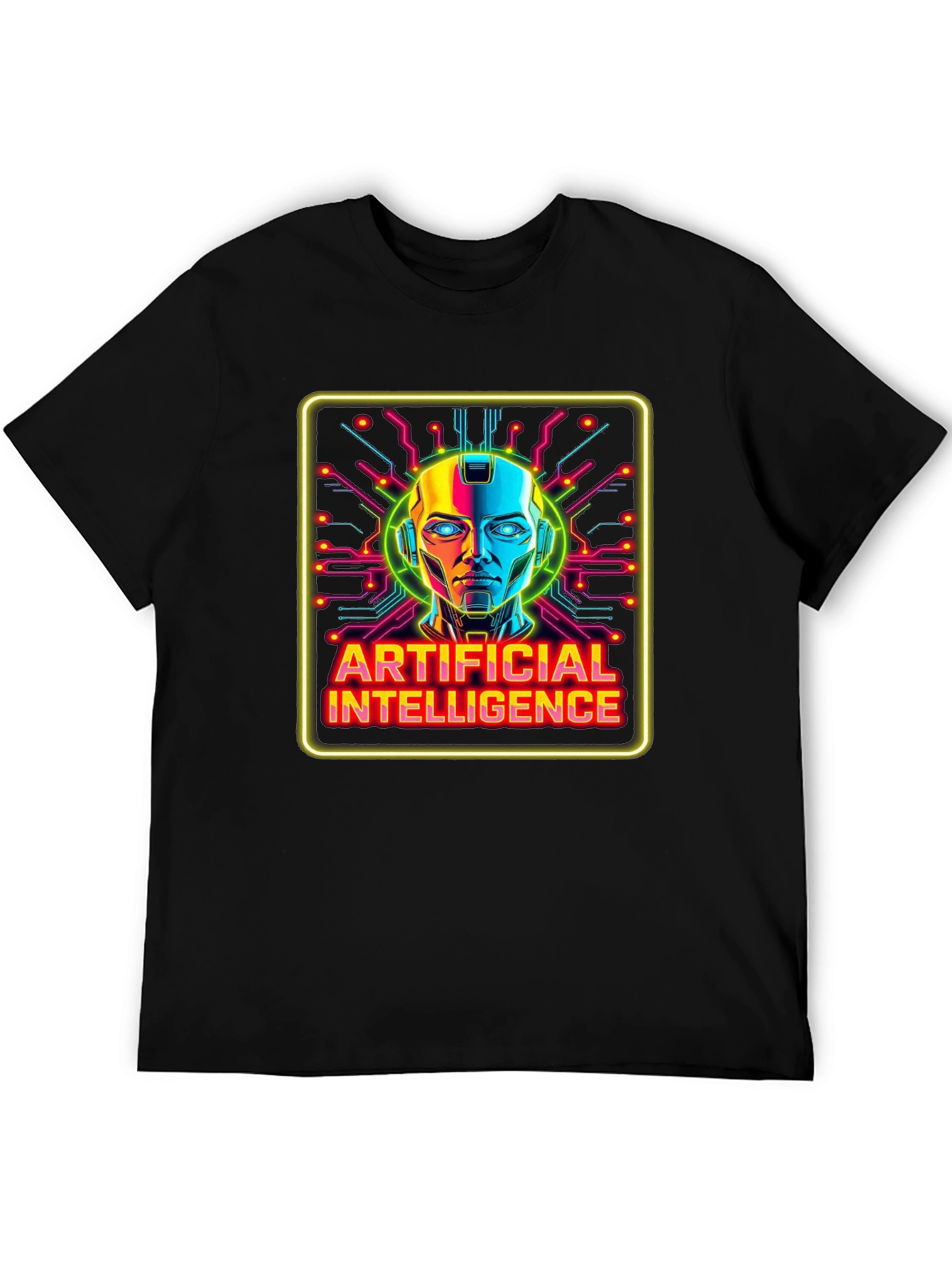 Artificial Intelligence Graphic Tee - Futuristic Robot Design