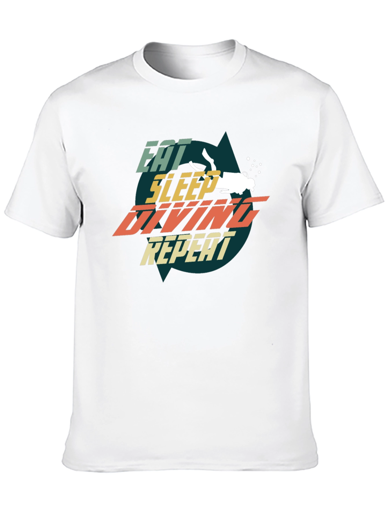 Eat Sleep Diving Repeat T-Shirt - Scuba Dive Gift