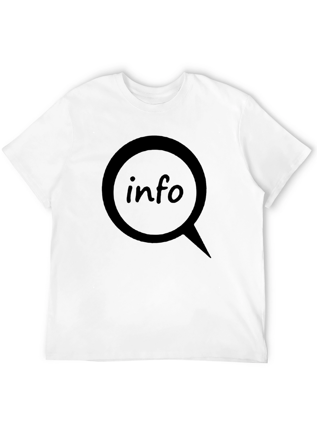 Info Graphic T-Shirt - Black Cotton Tee