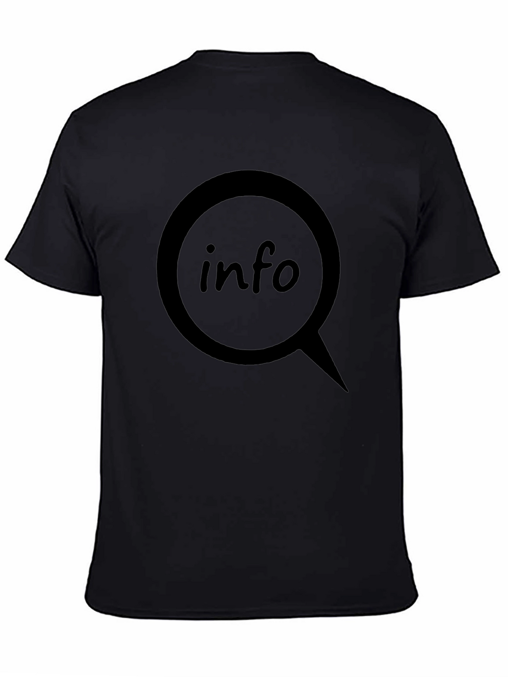 Info Graphic T-Shirt - Black Cotton Tee
