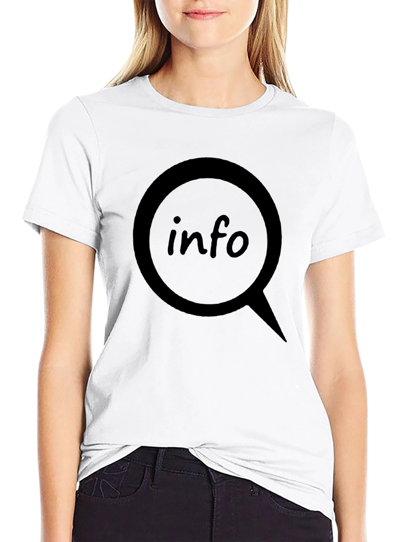Info Graphic T-Shirt - Black Cotton Tee