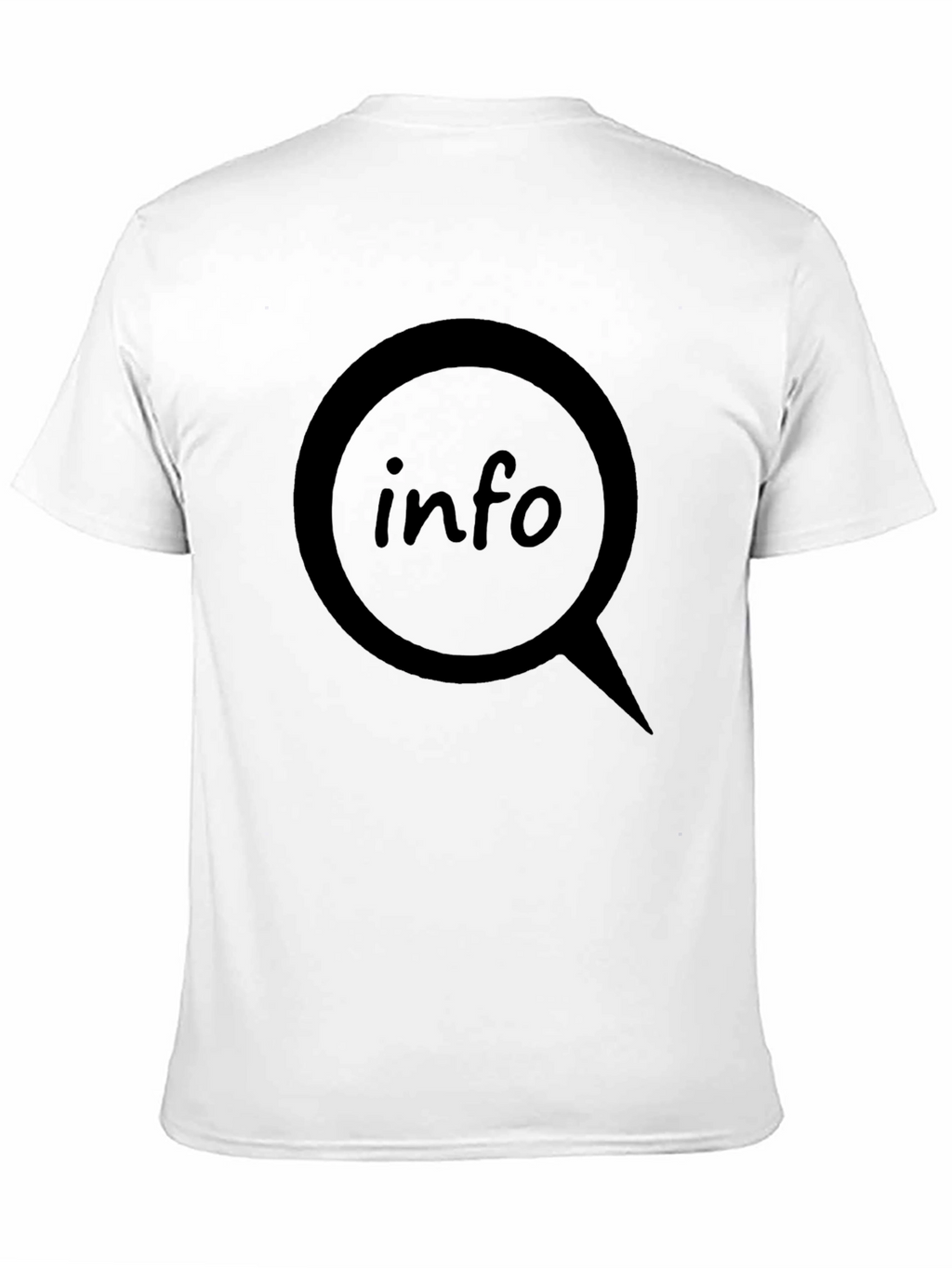 Info Graphic T-Shirt - Black Cotton Tee