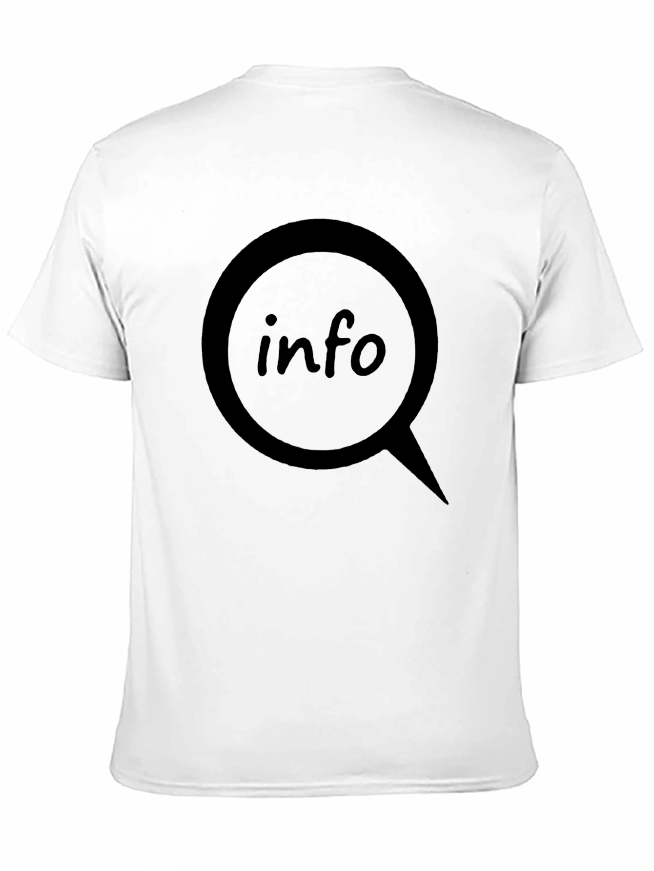 Info Graphic T-Shirt - Black Cotton Tee