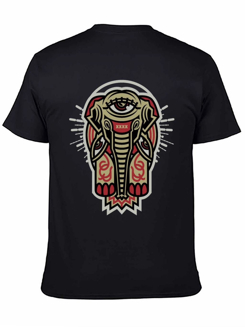 Mystic Elephant Graphic Tee - Black