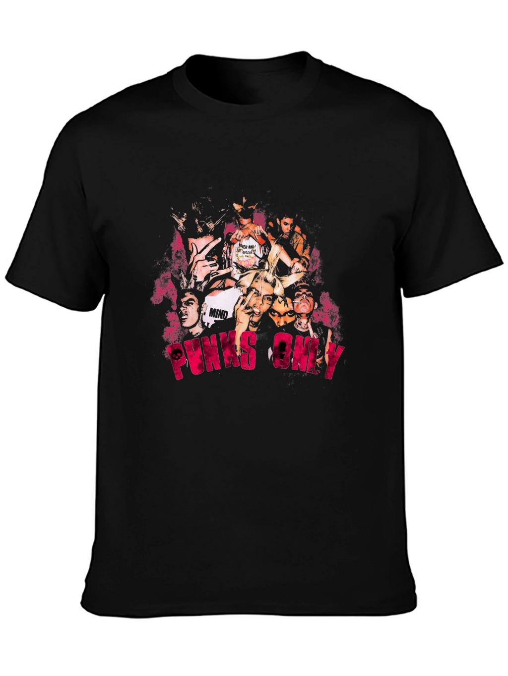 Punx Only Graphic Print T-Shirt