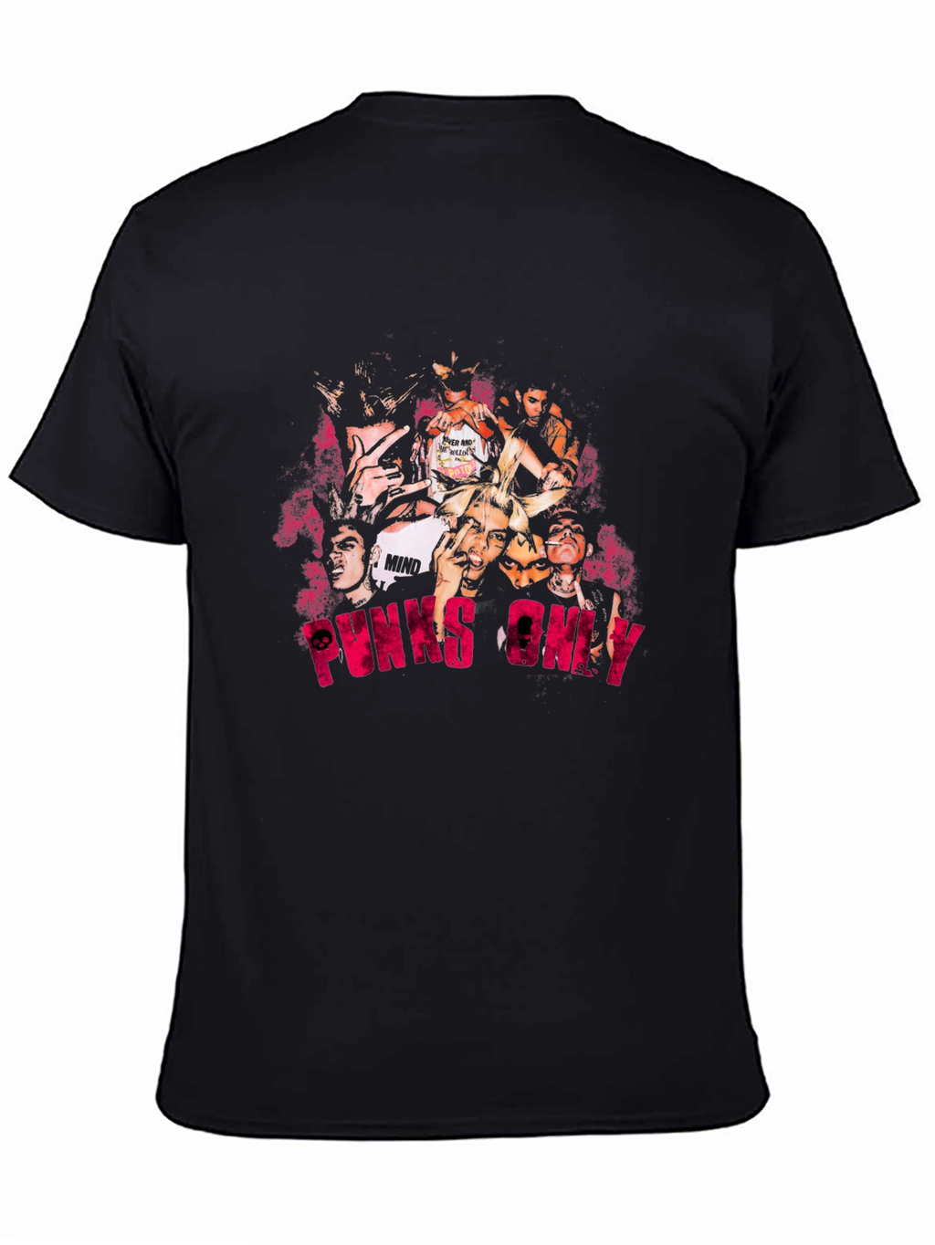 Punx Only Graphic Print T-Shirt