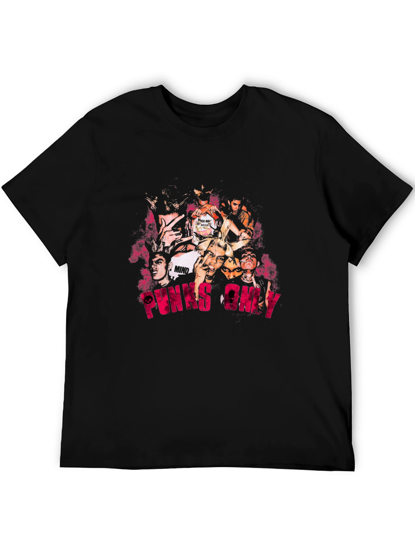 Punx Only Graphic Print T-Shirt