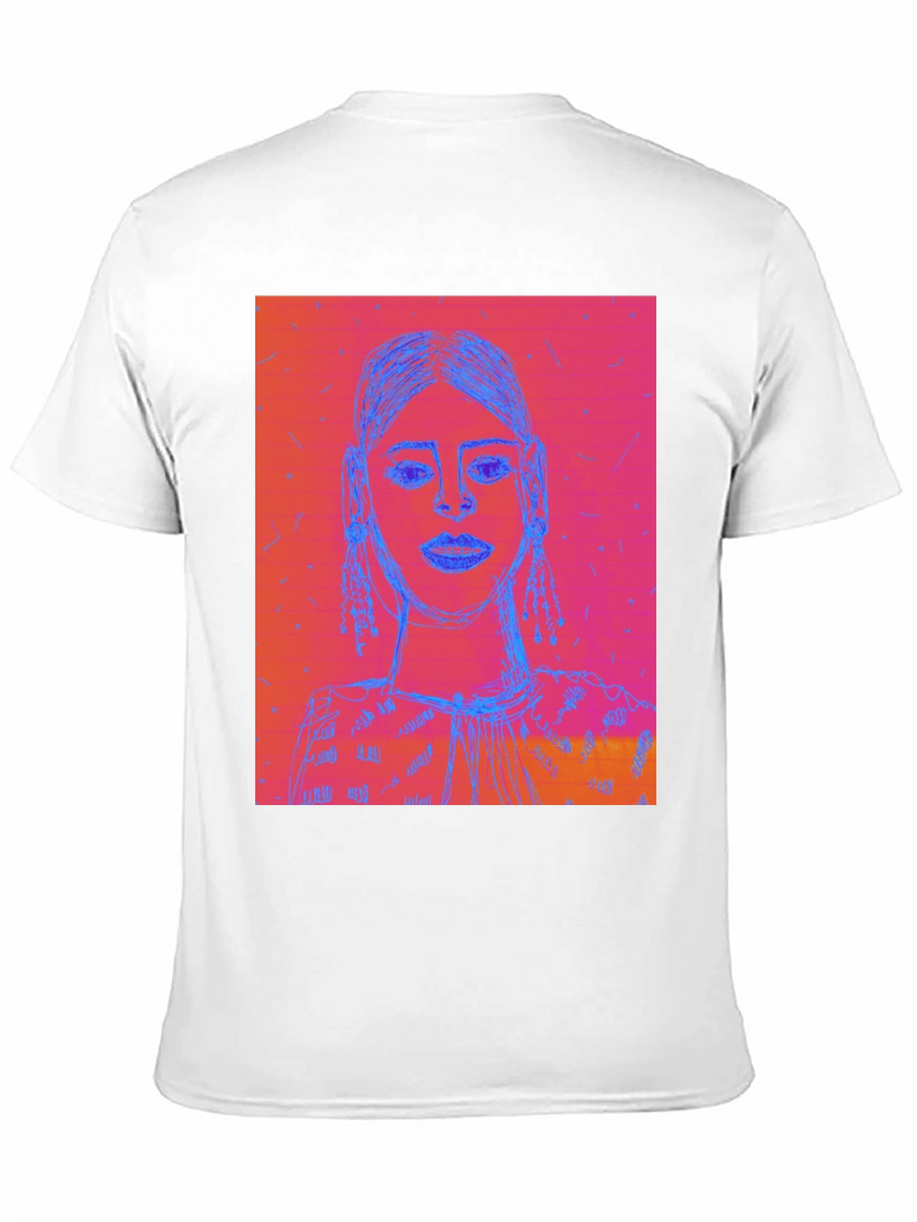Abstract Portrait Graphic Tee - Modern Streetwear Style