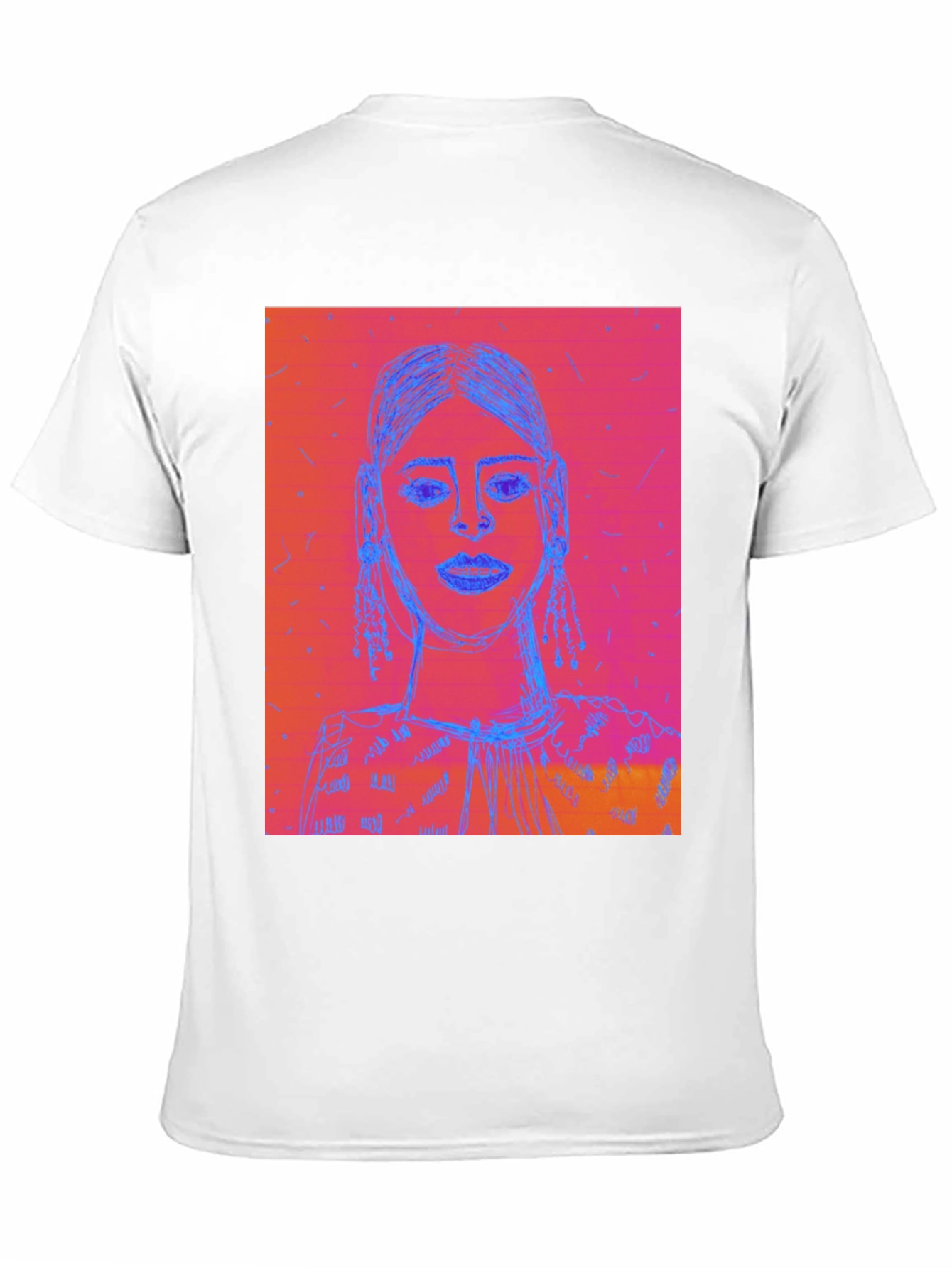 Abstract Portrait Graphic Tee - Modern Streetwear Style