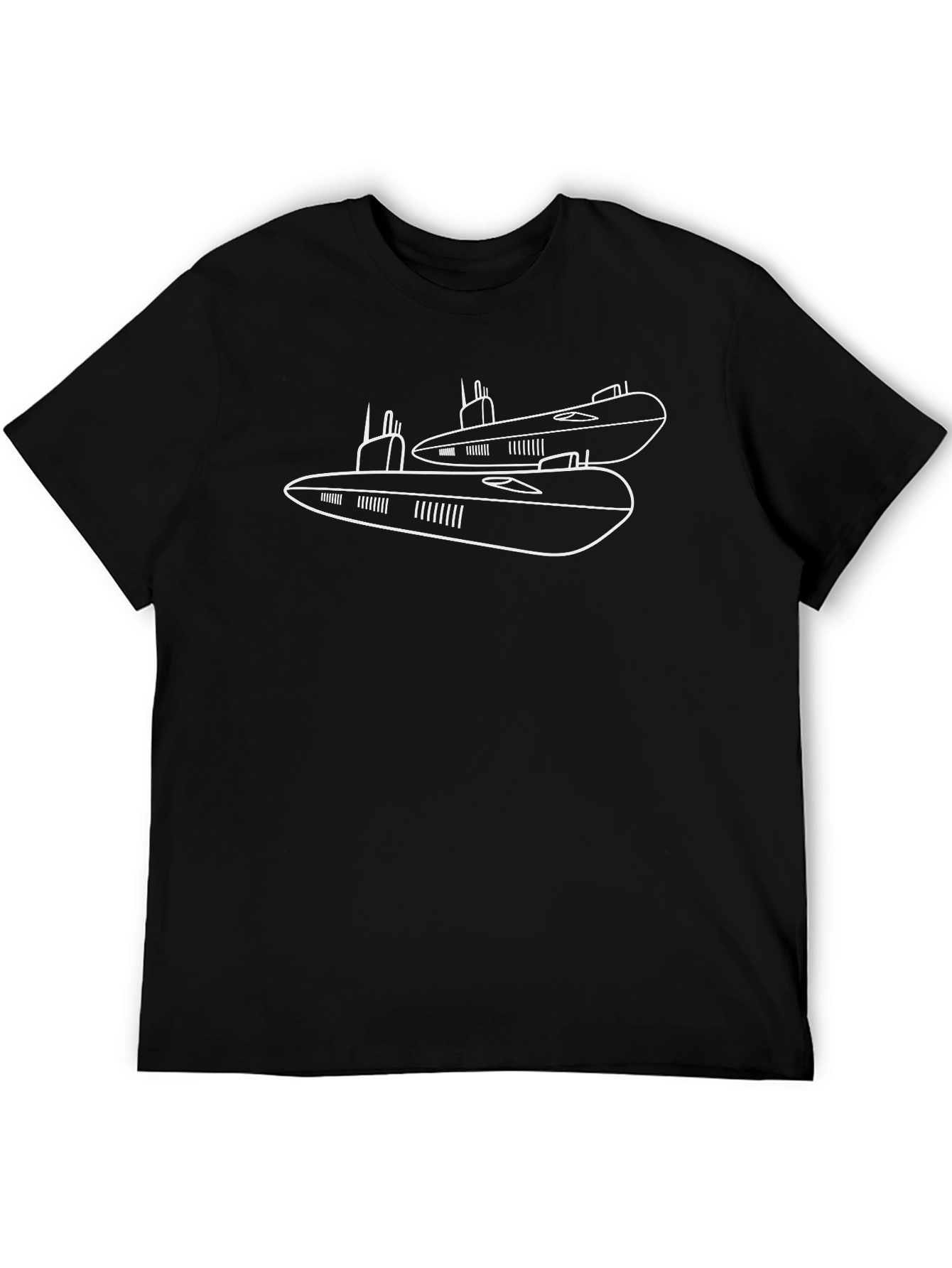 Submarine Graphic T-Shirt - Sleek Black Cotton Tee