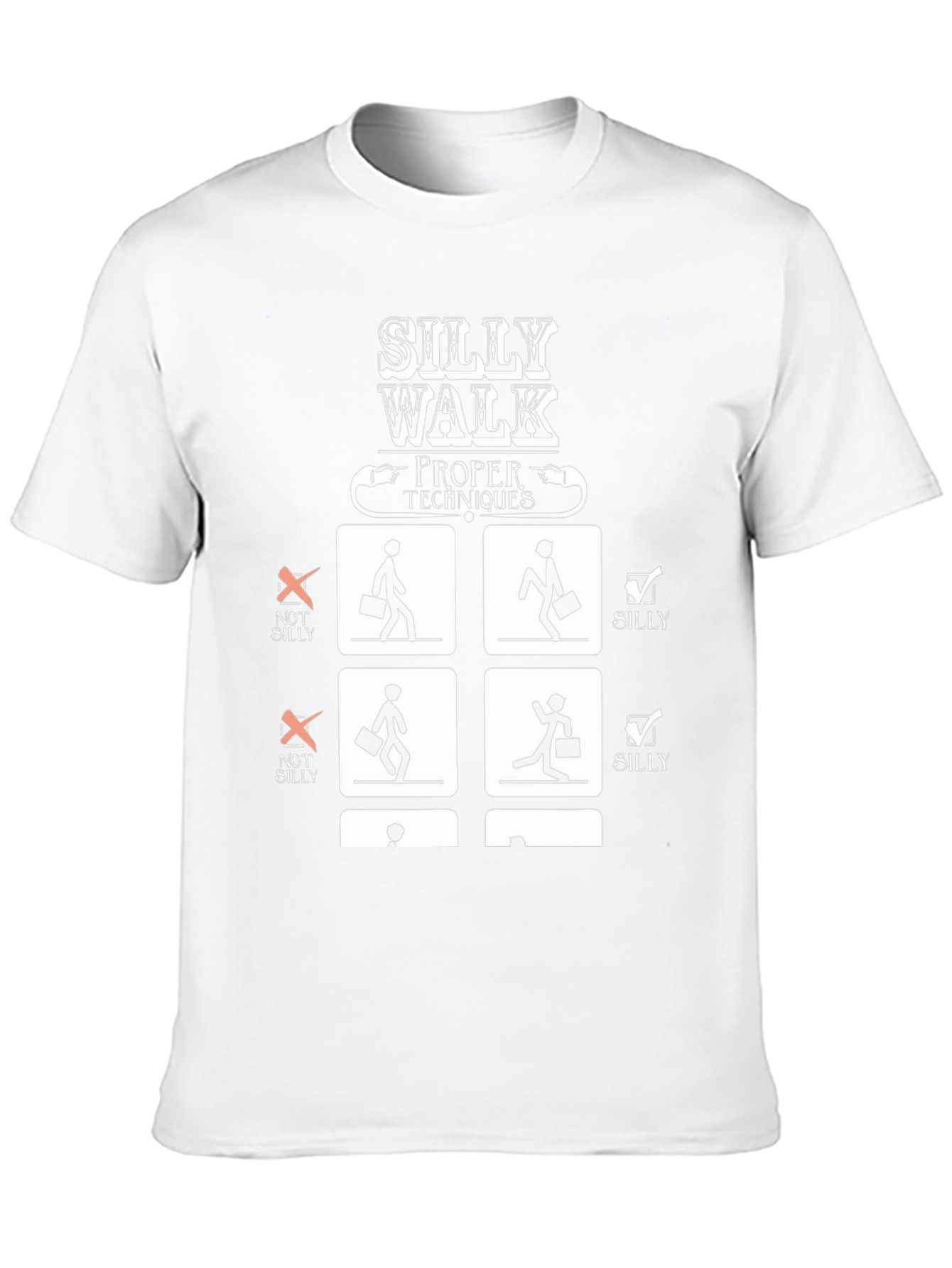 Silly Walk Proper Techniques Graphic T-Shirt