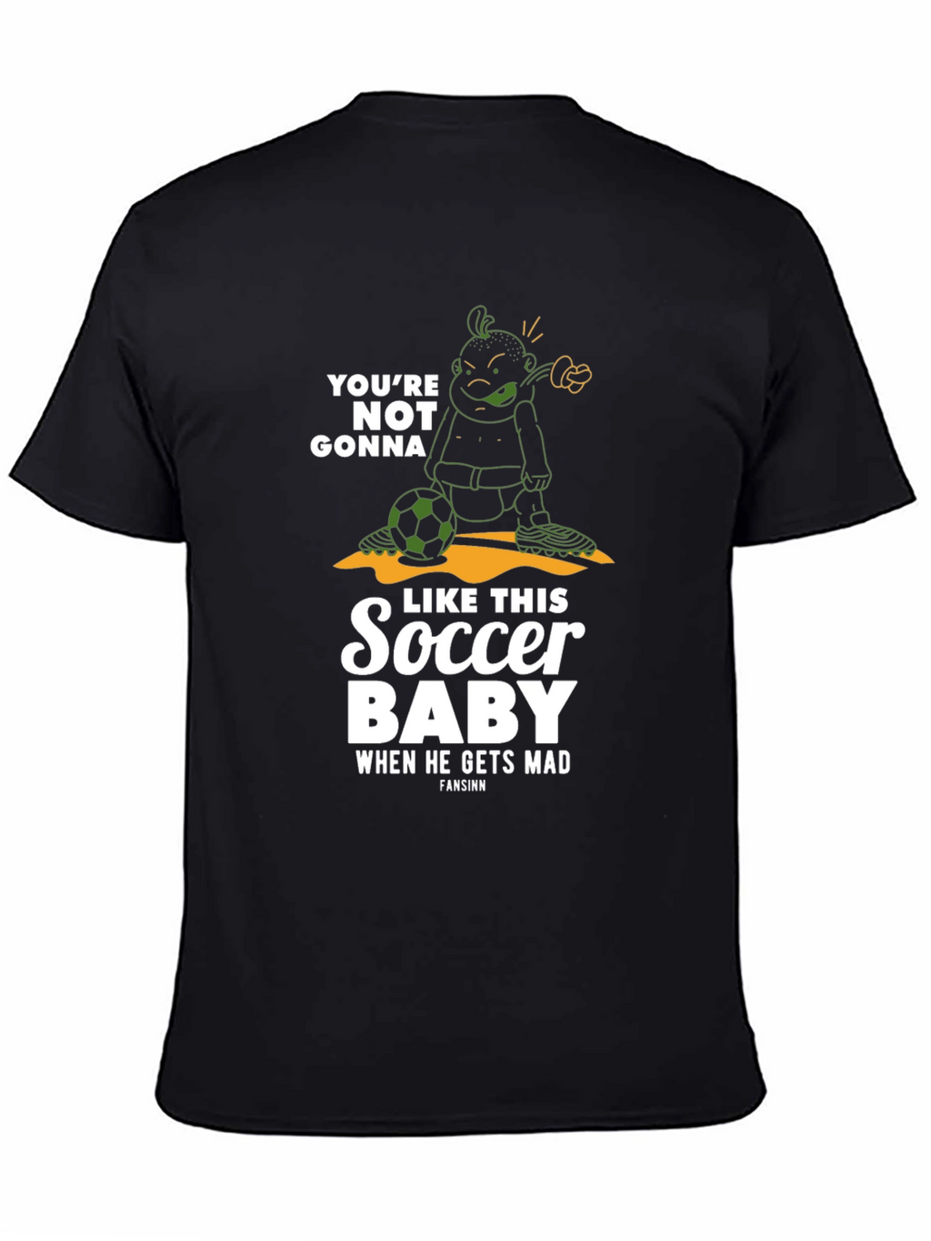 Funny Soccer Baby Graphic T-Shirt