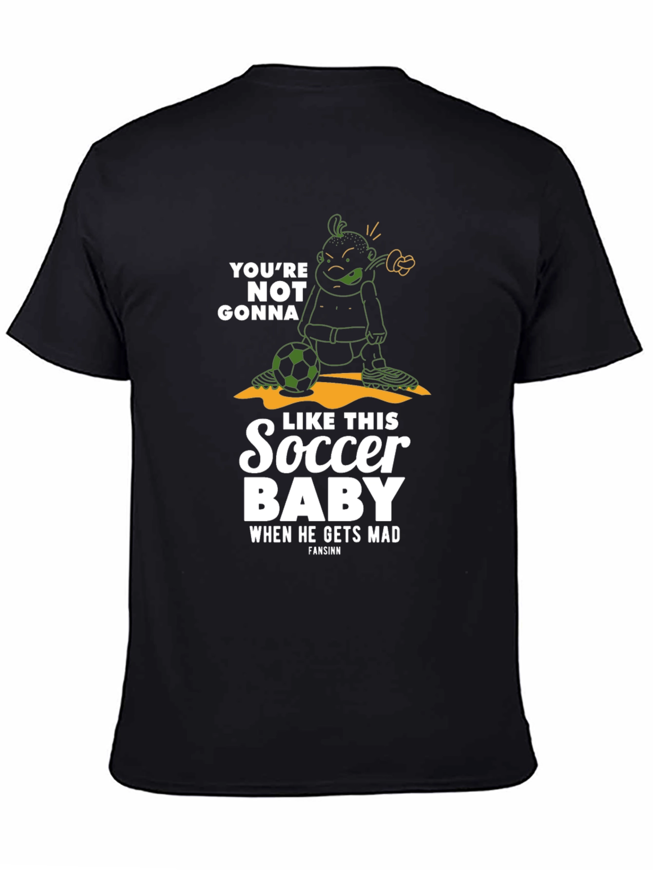 Funny Soccer Baby Graphic T-Shirt
