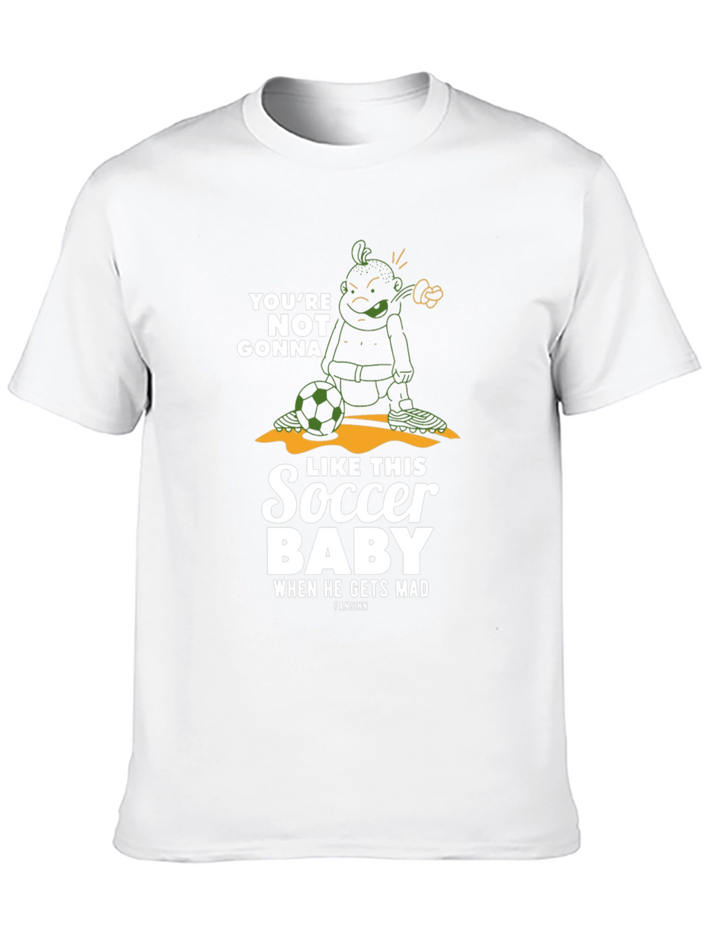 Funny Soccer Baby Graphic T-Shirt