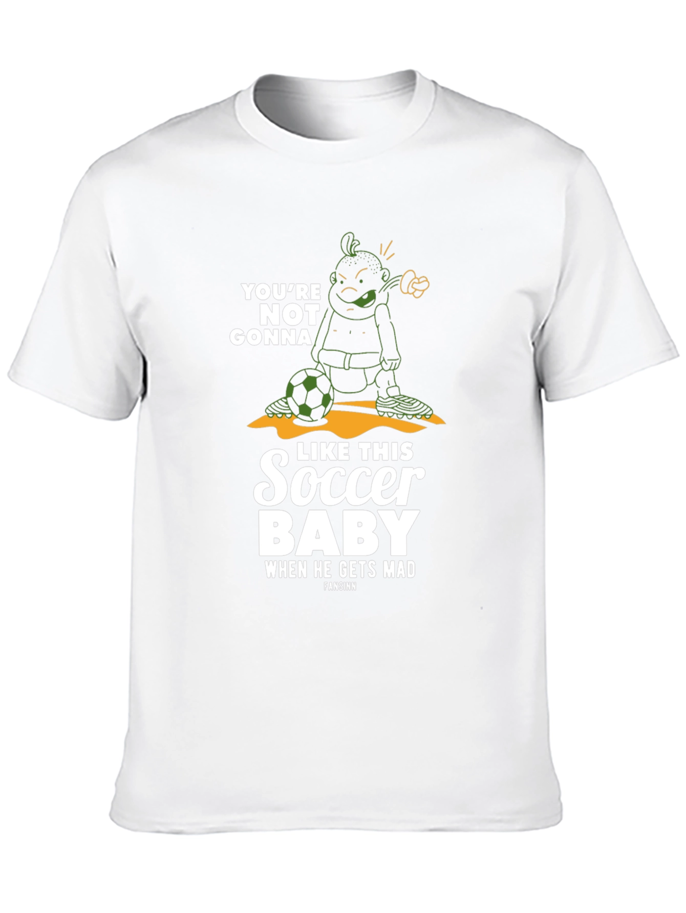 Funny Soccer Baby Graphic T-Shirt