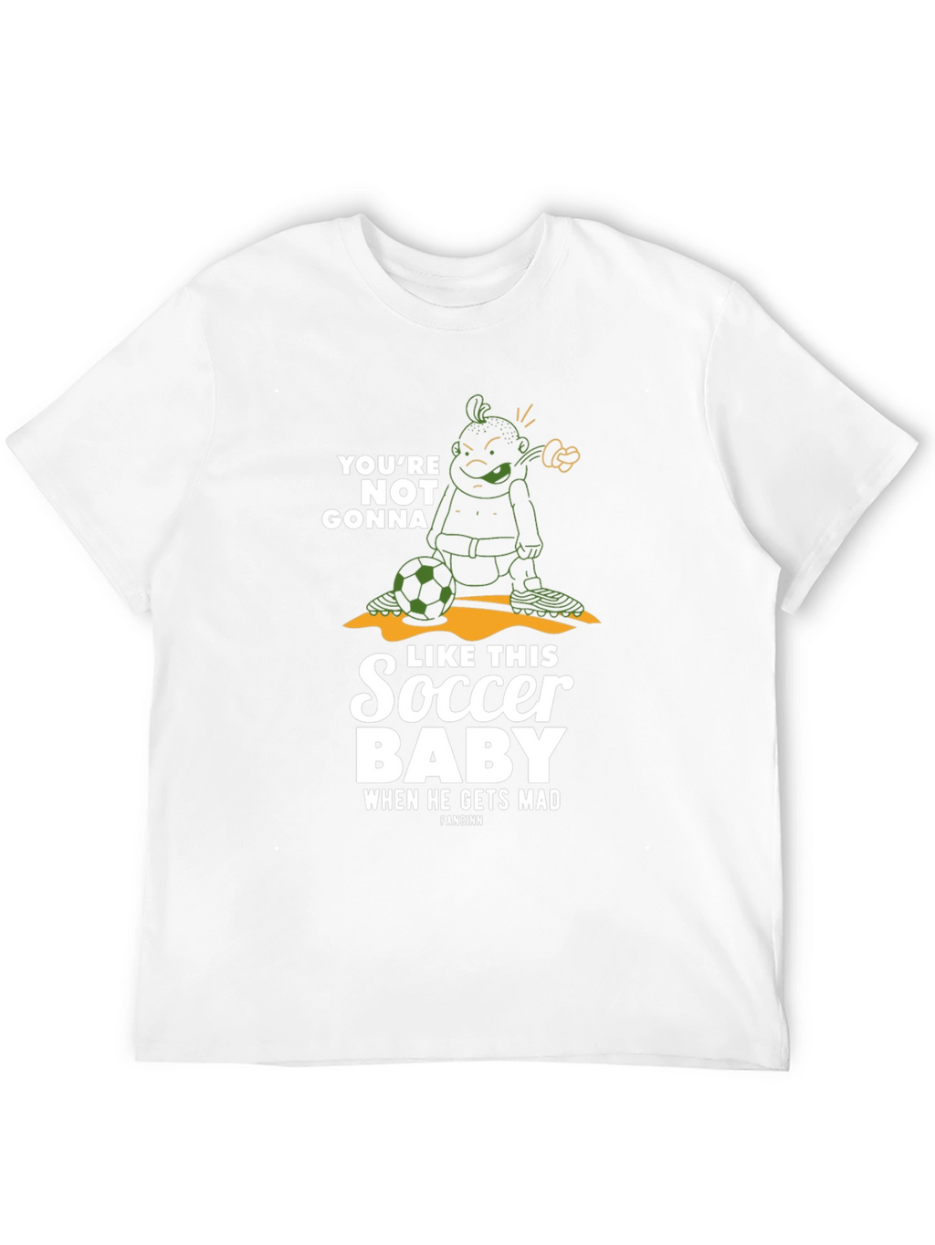 Funny Soccer Baby Graphic T-Shirt
