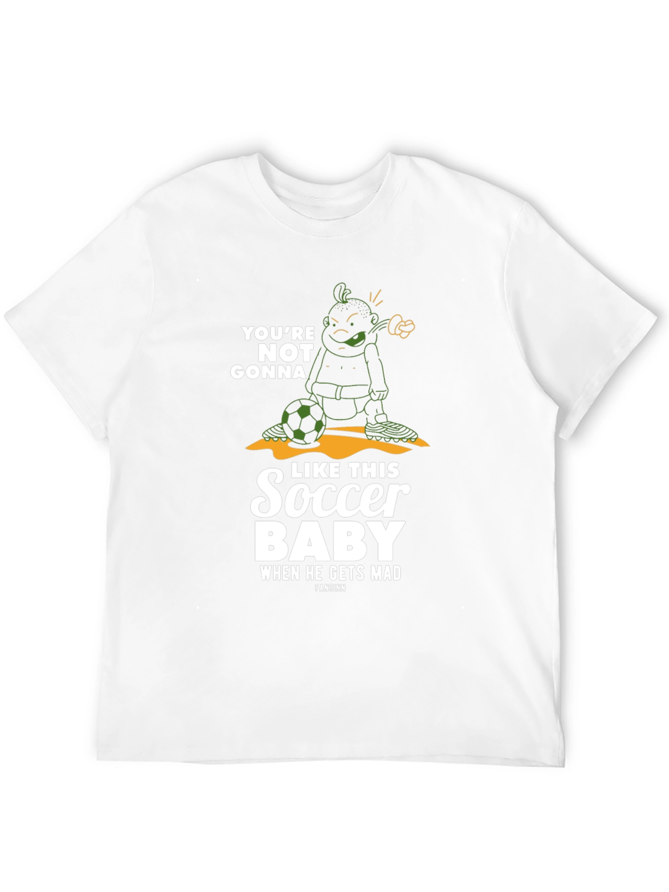 Funny Soccer Baby Graphic T-Shirt