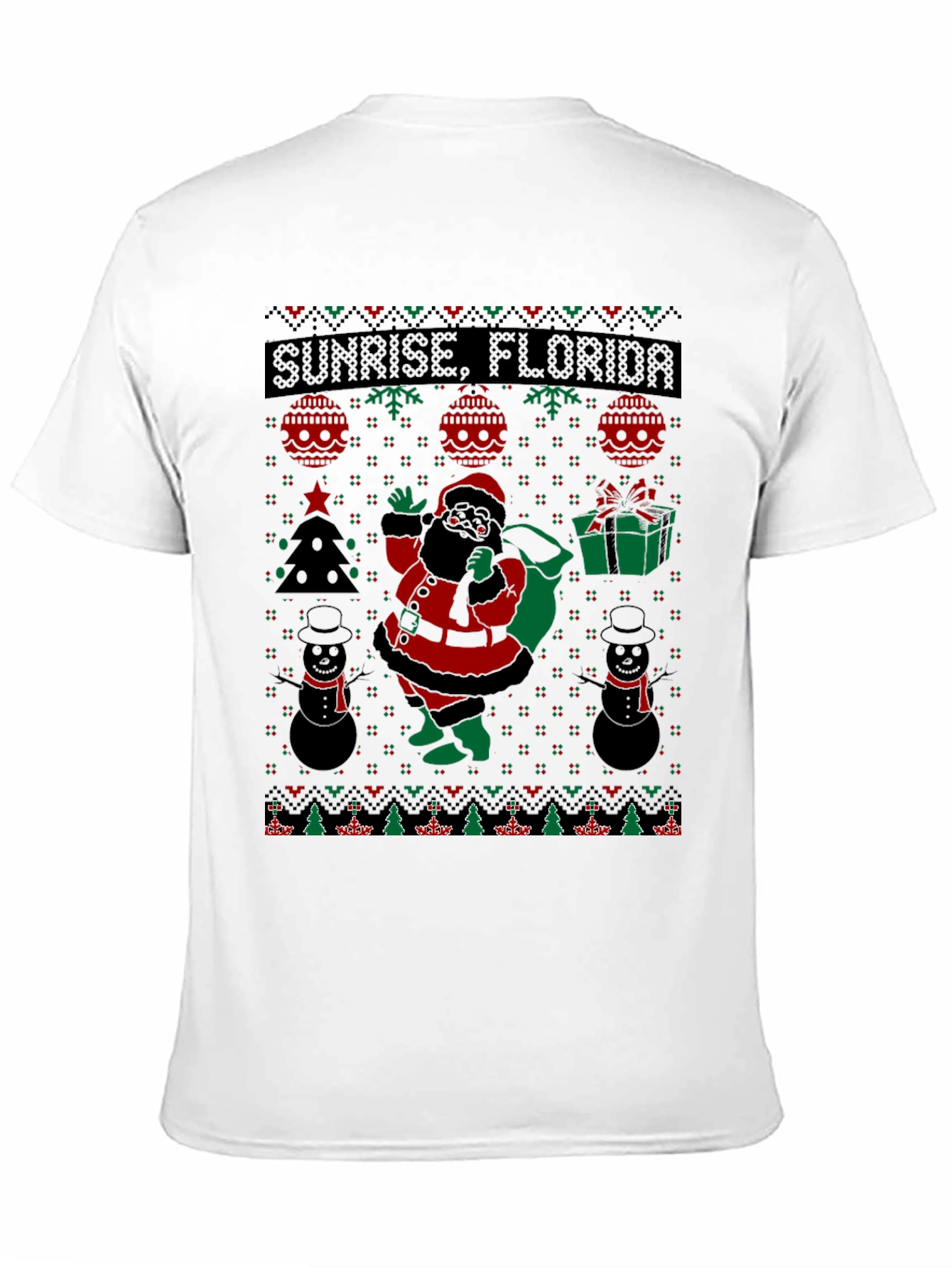 Sunrise Florida Ugly Christmas Santa T-Shirt