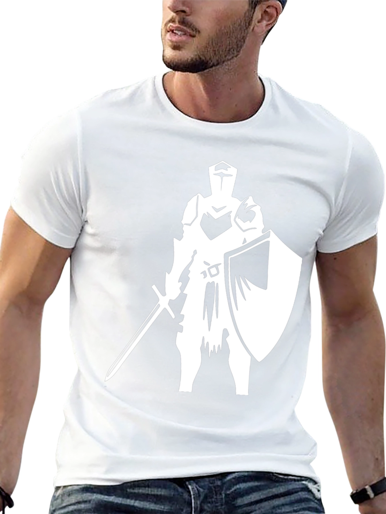 Knight Graphic Tee - Medieval Warrior T-Shirt