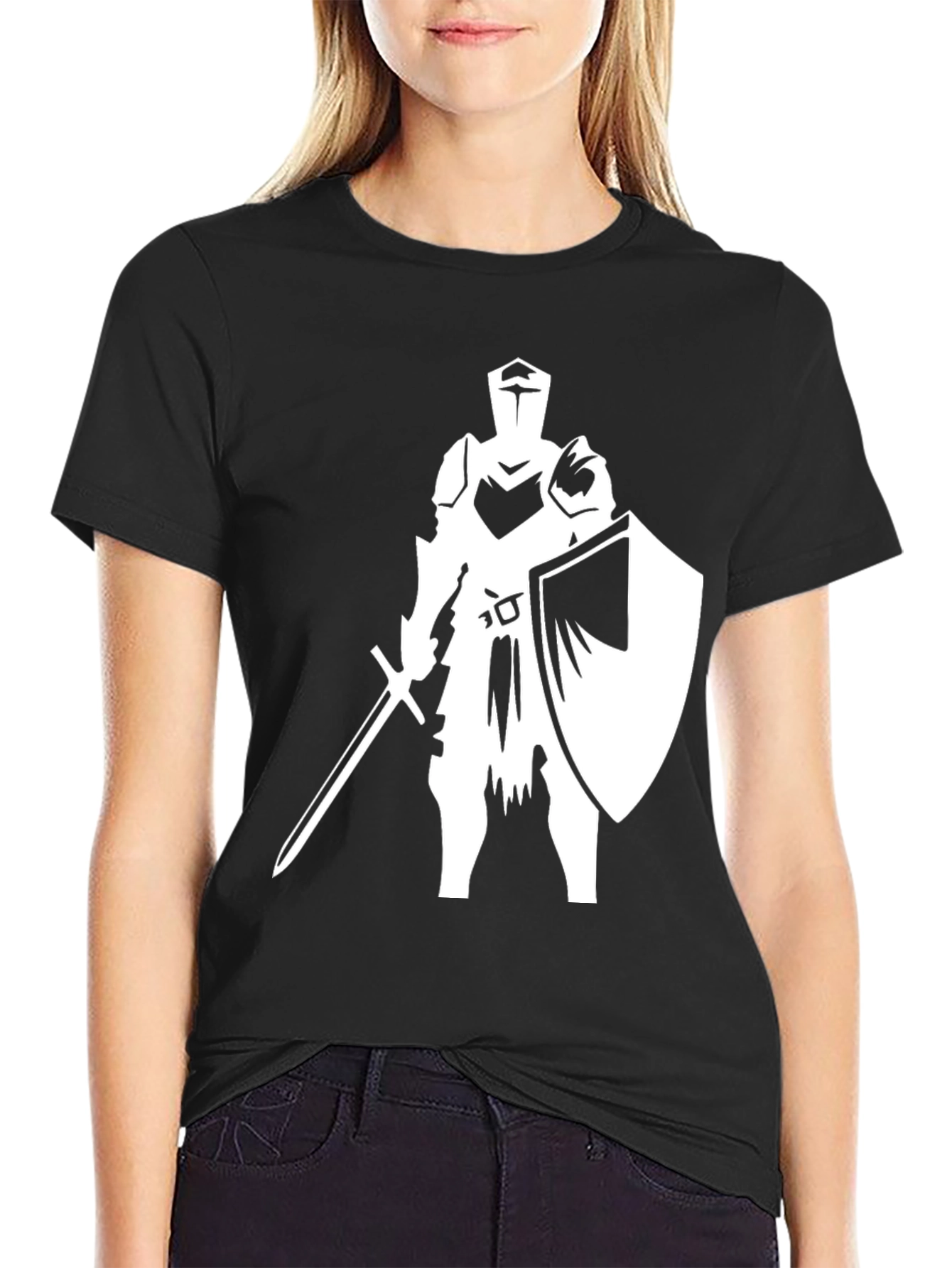 Knight Graphic Tee - Medieval Warrior T-Shirt