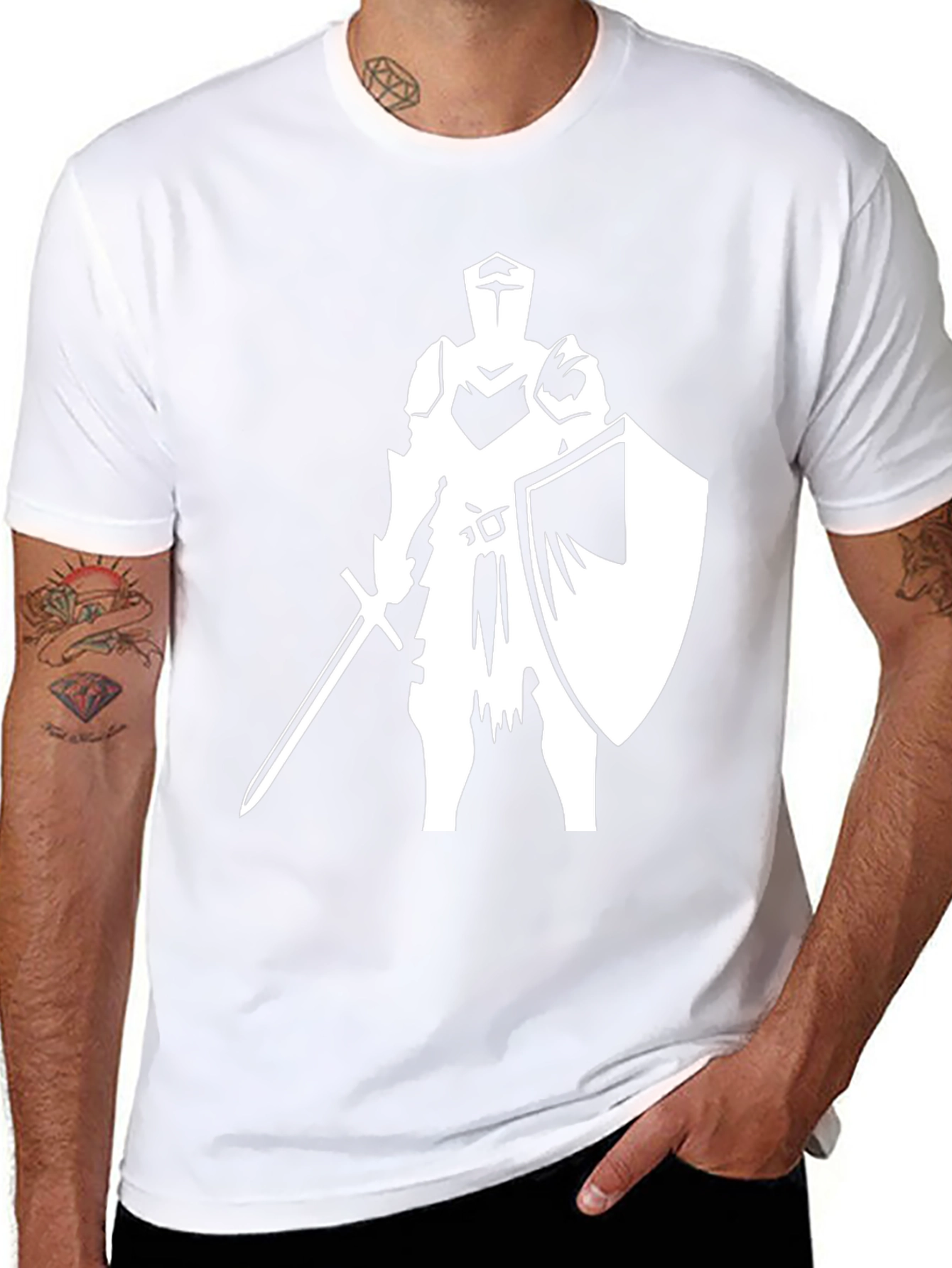 Knight Graphic Tee - Medieval Warrior T-Shirt
