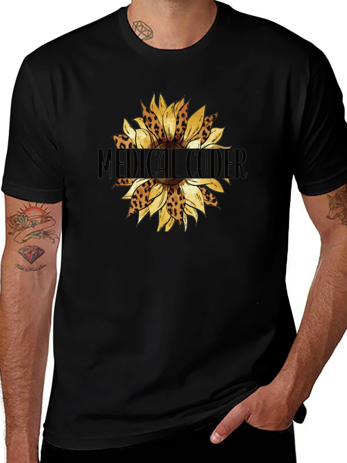 Medical Coder Sunflower T-Shirt