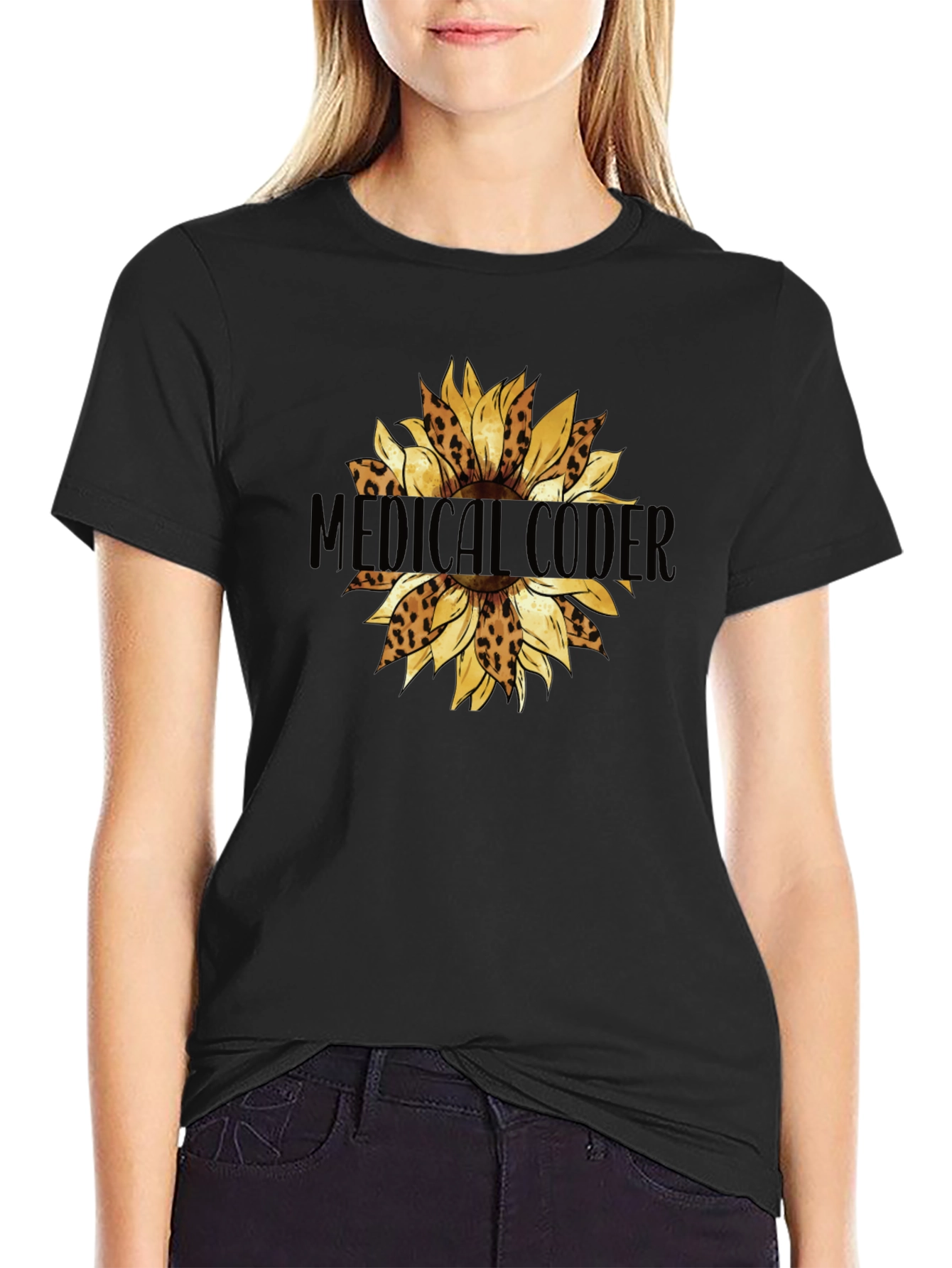 Medical Coder Sunflower T-Shirt