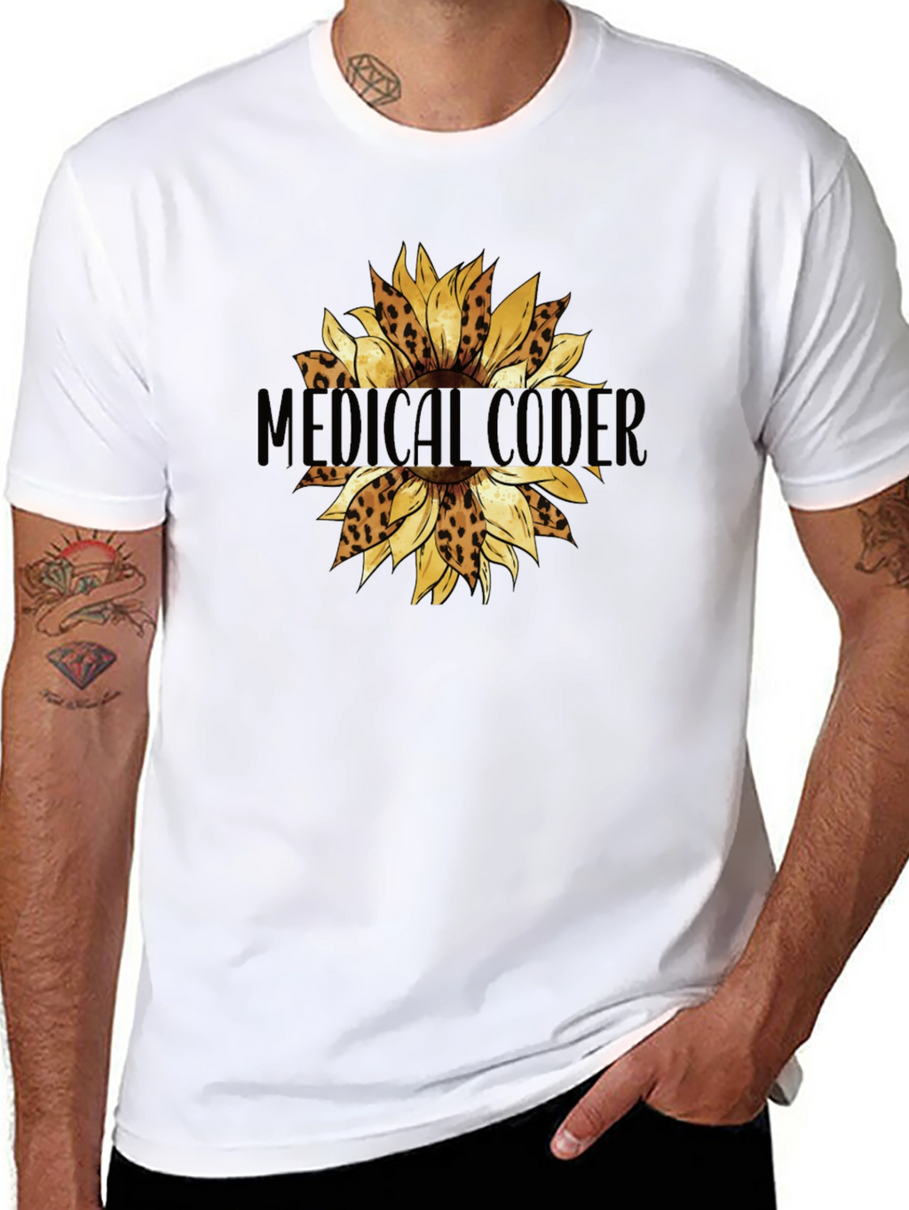 Medical Coder Sunflower T-Shirt