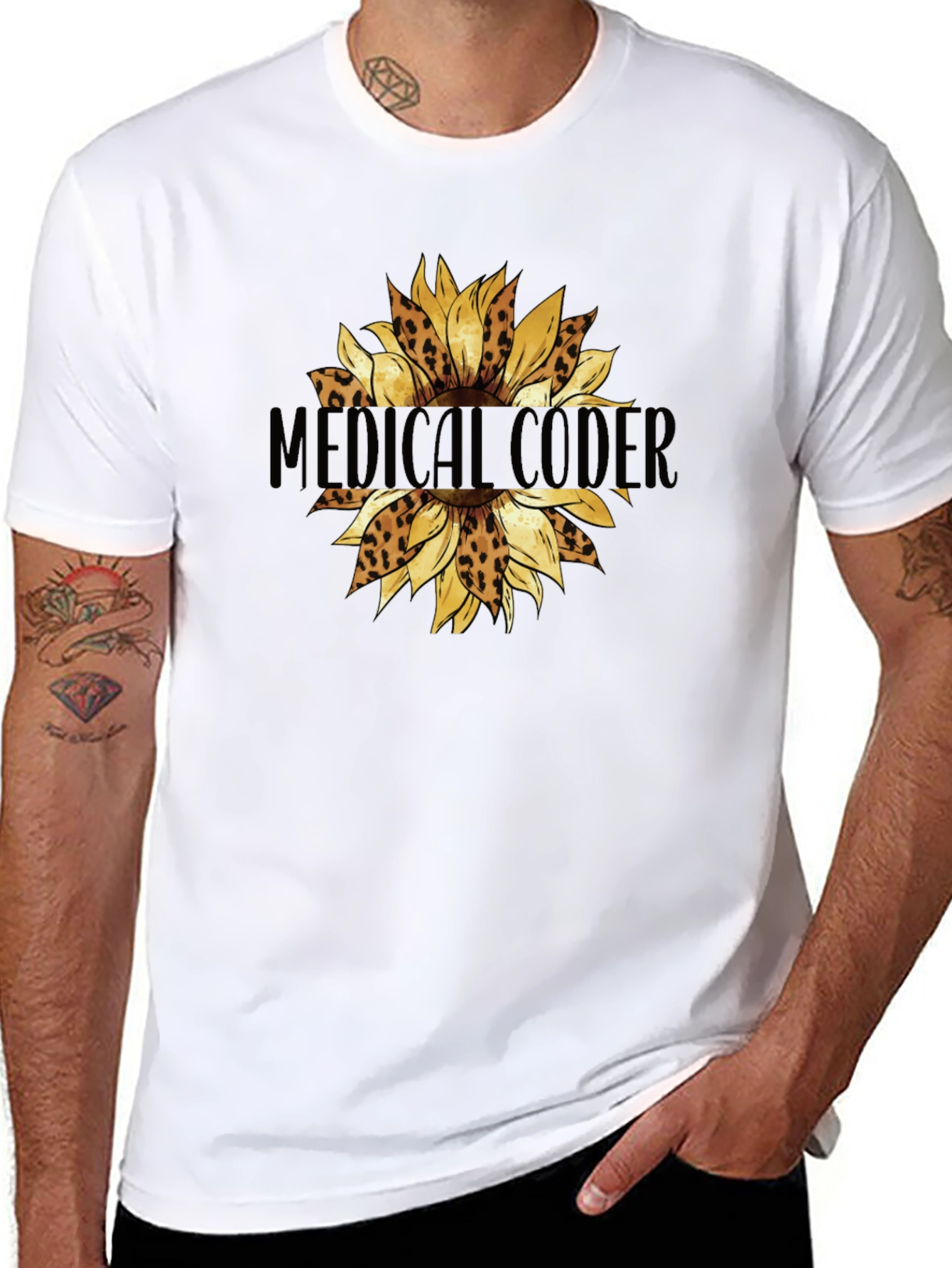 Medical Coder Sunflower T-Shirt