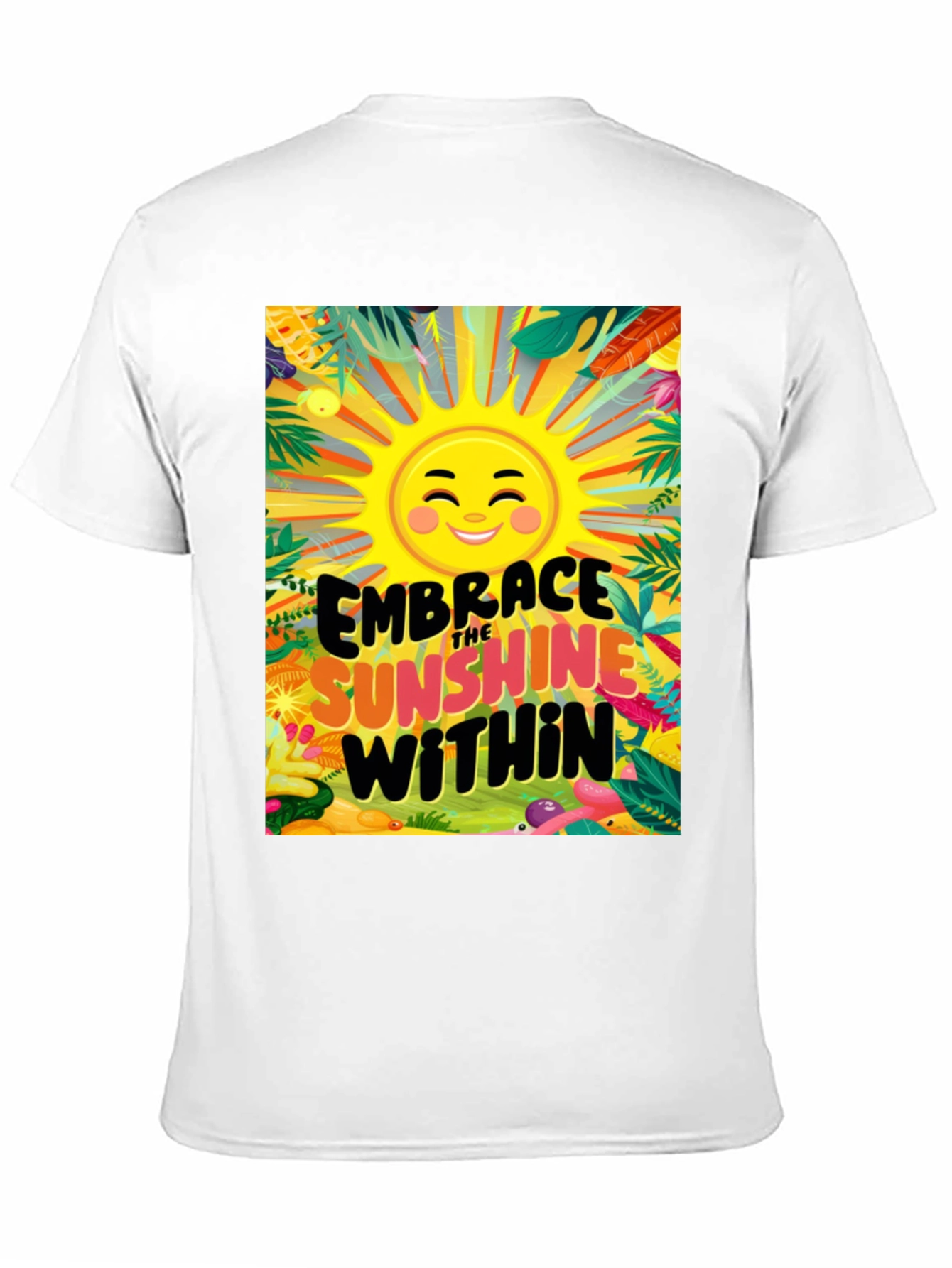 Embrace the Sunshine Within Black Graphic Tee